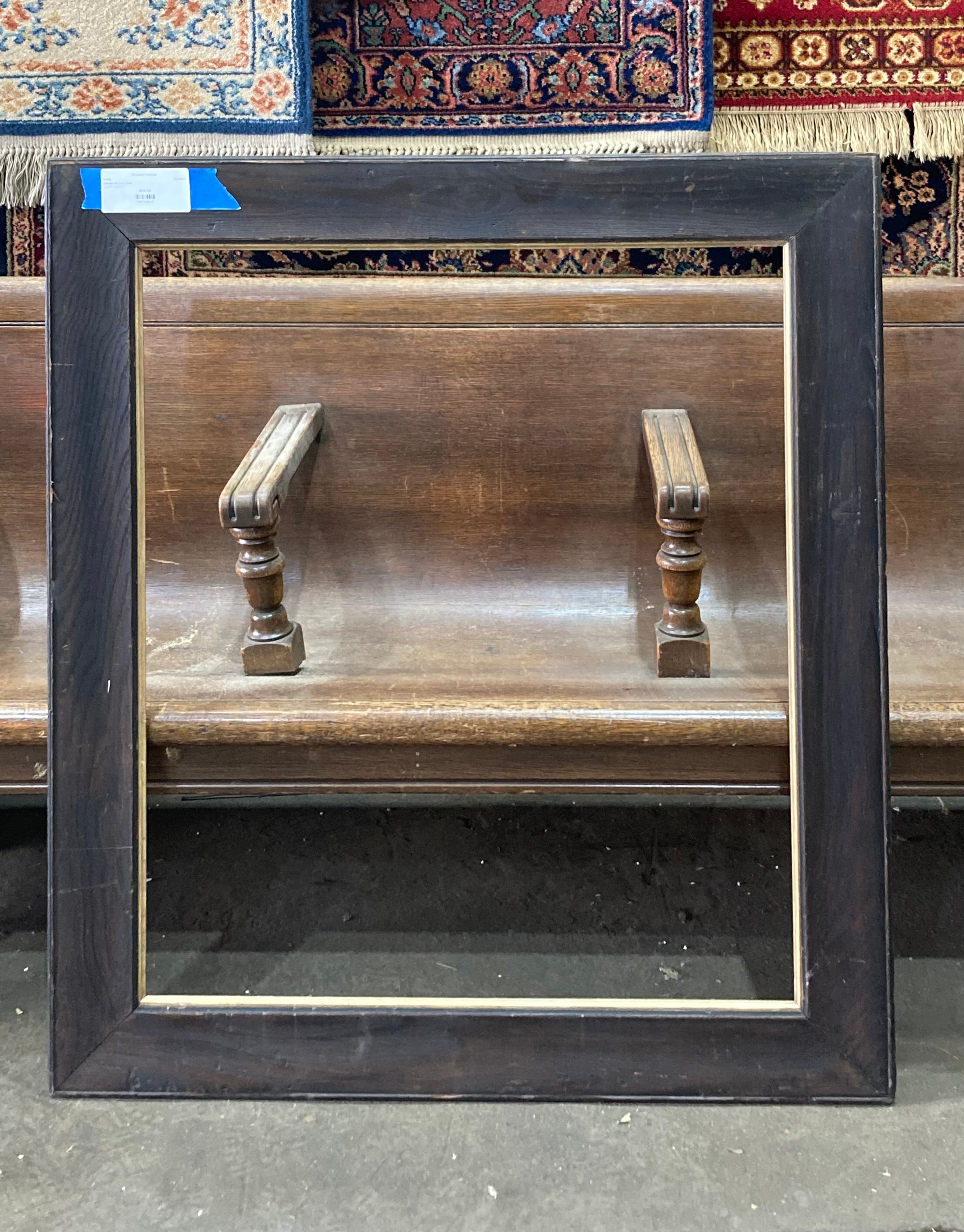 Wooden Picture Frame w/ Gold Trim