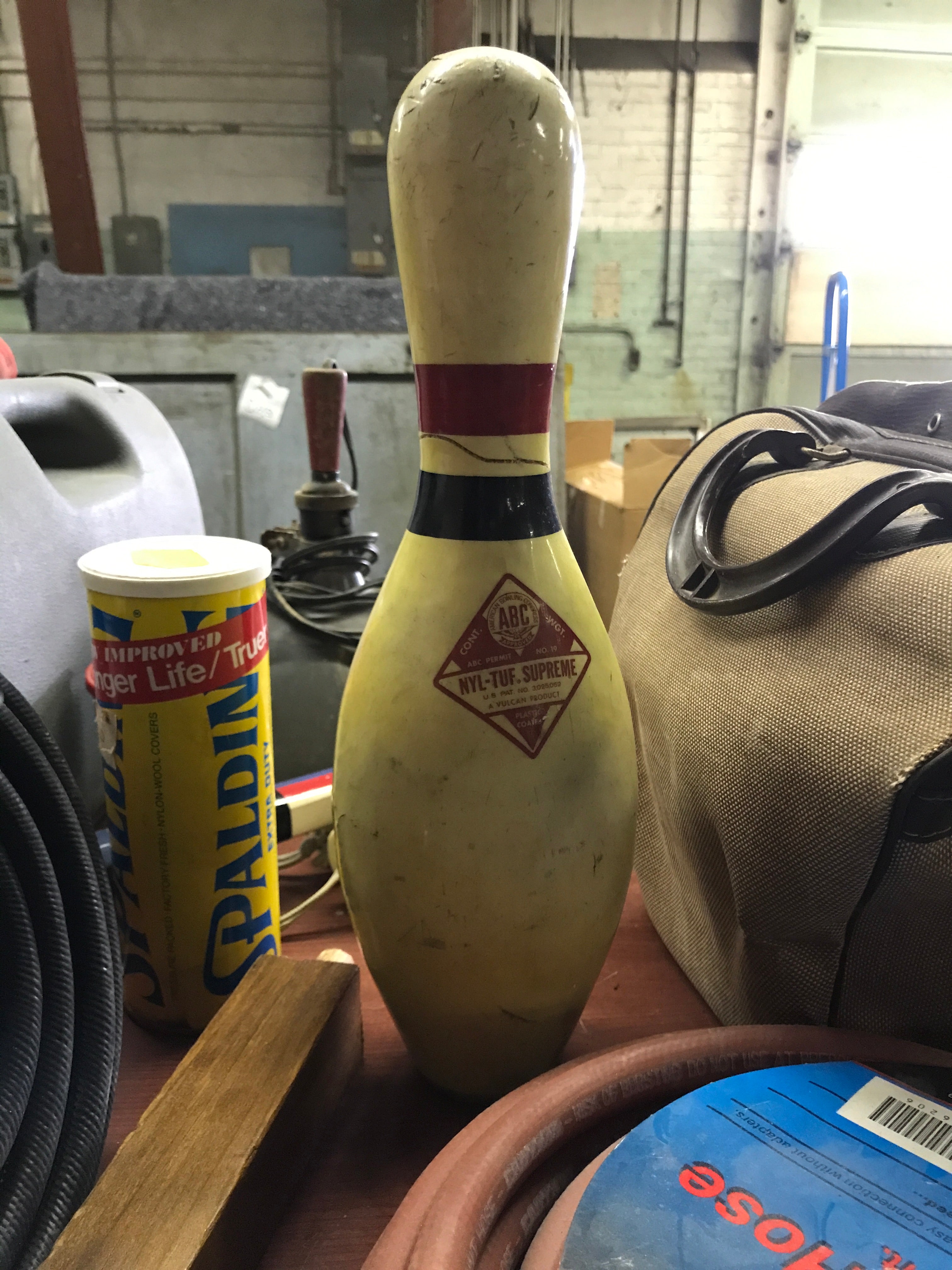 Vintage ABC Bowling pin