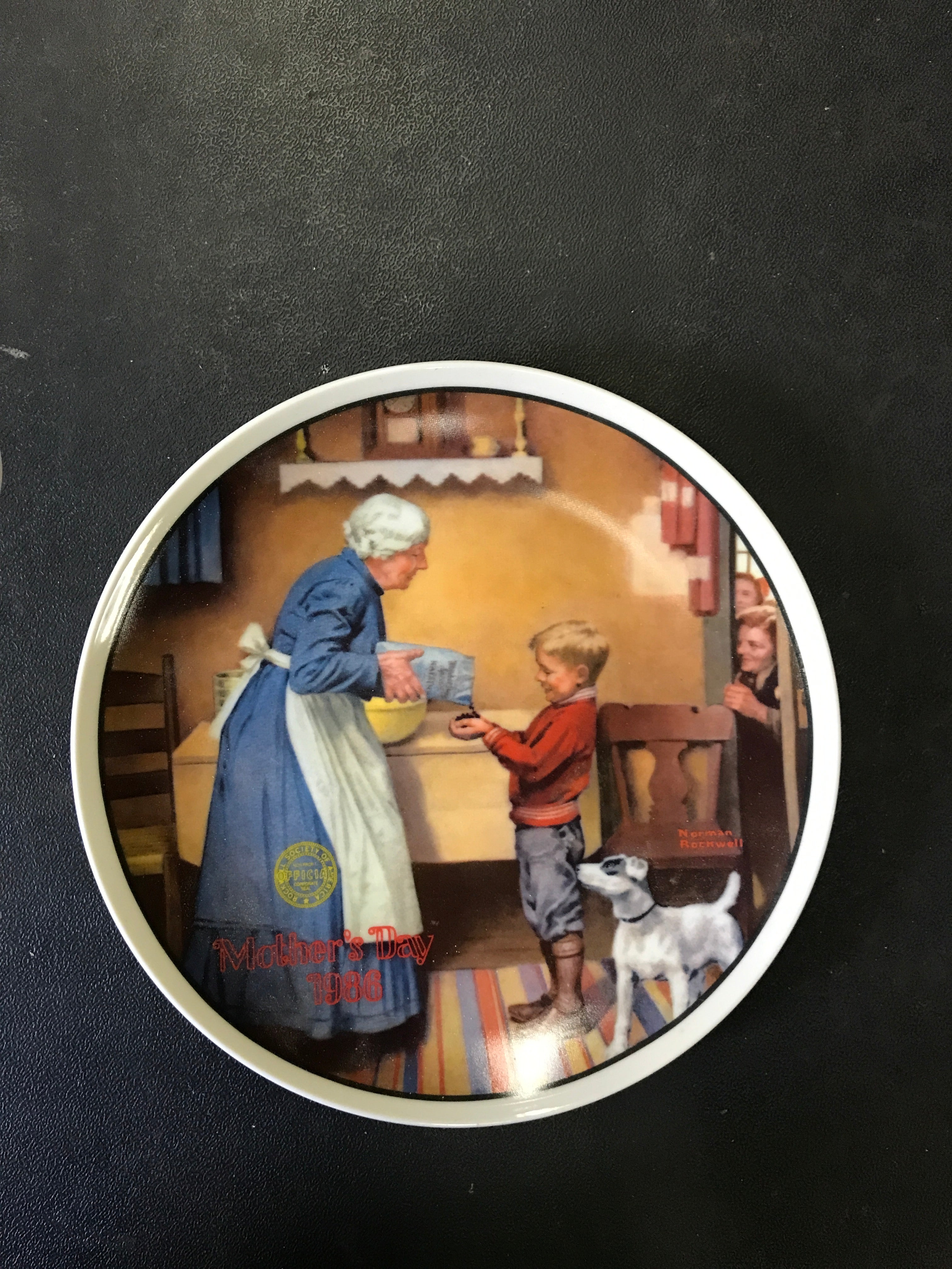 Authentic Vintage Norman Rockwell Mother's Day 1986