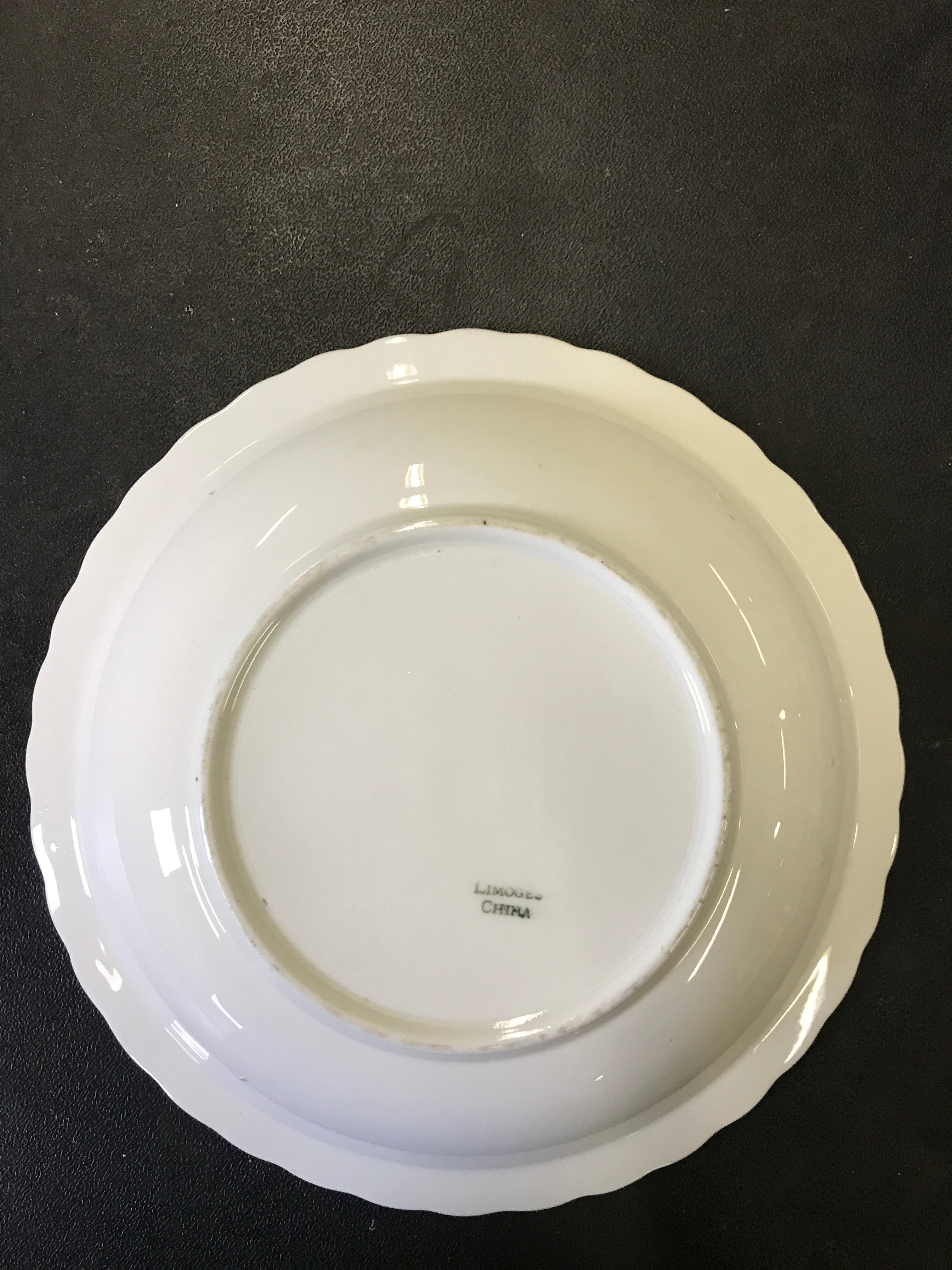 Vintage Limoges China Hand Painted Apple Serving Bowl