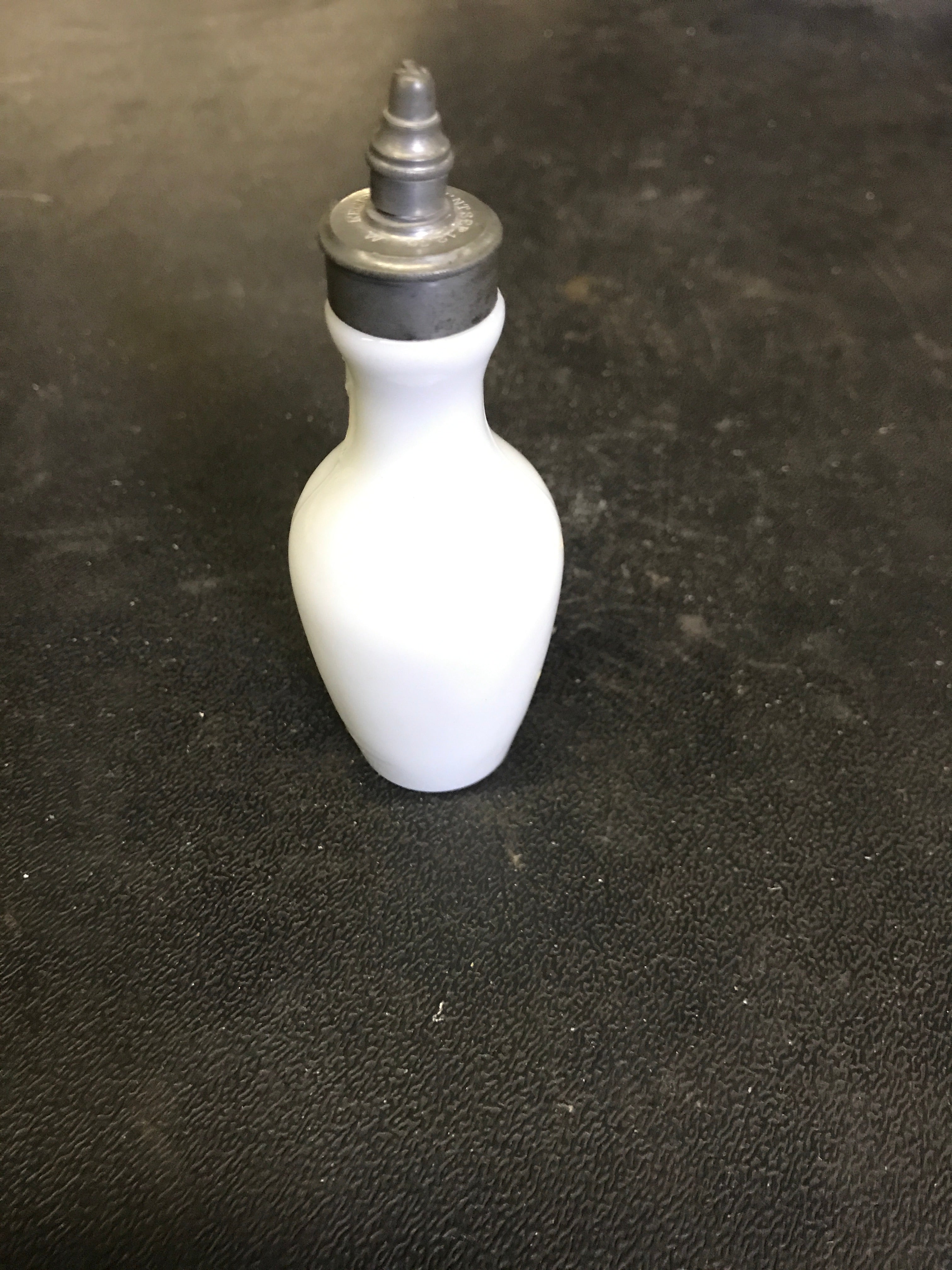 Old Milk Glass Bottle Dated 1876