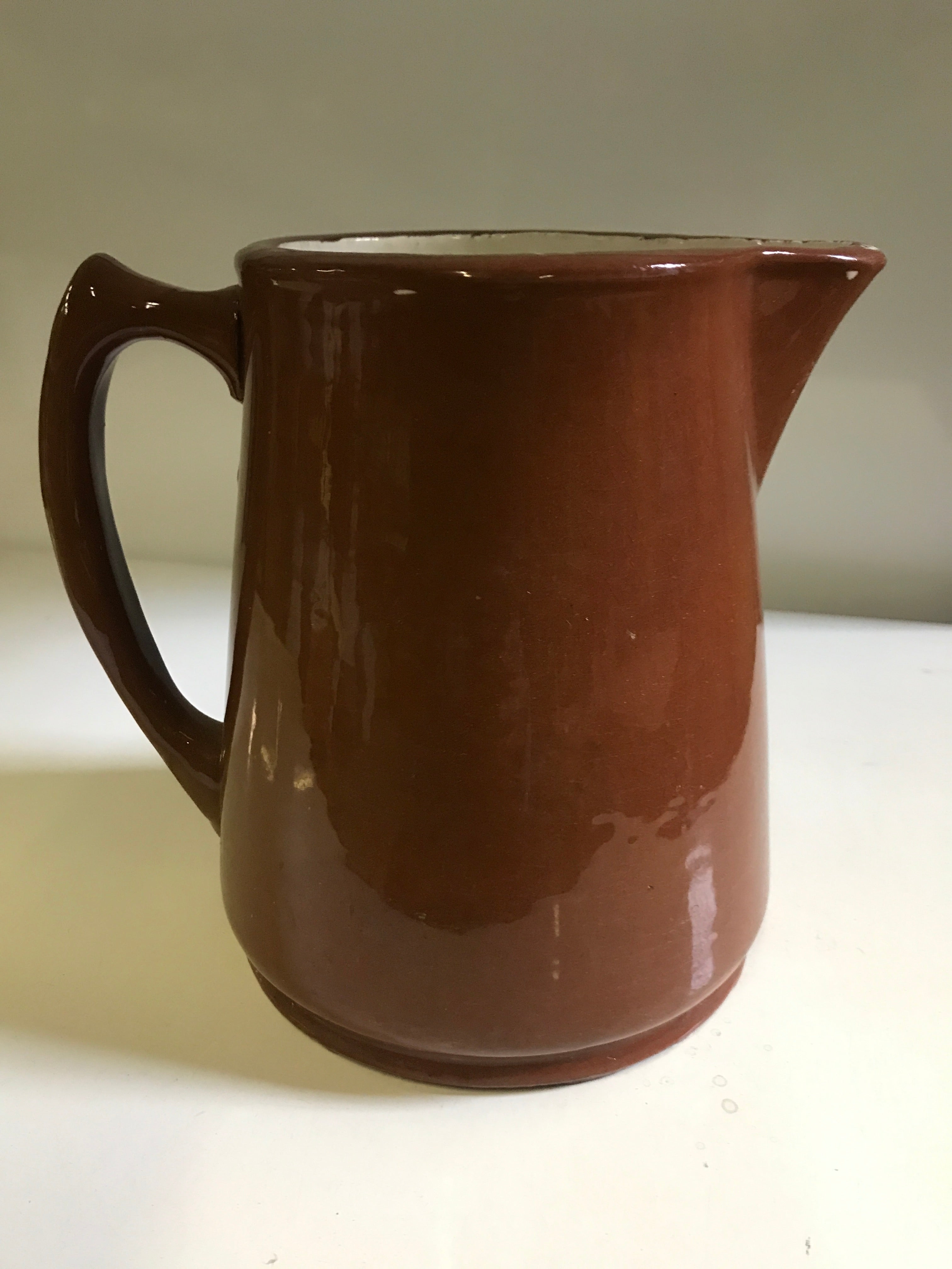 Vintage Brown Weller Pitcher