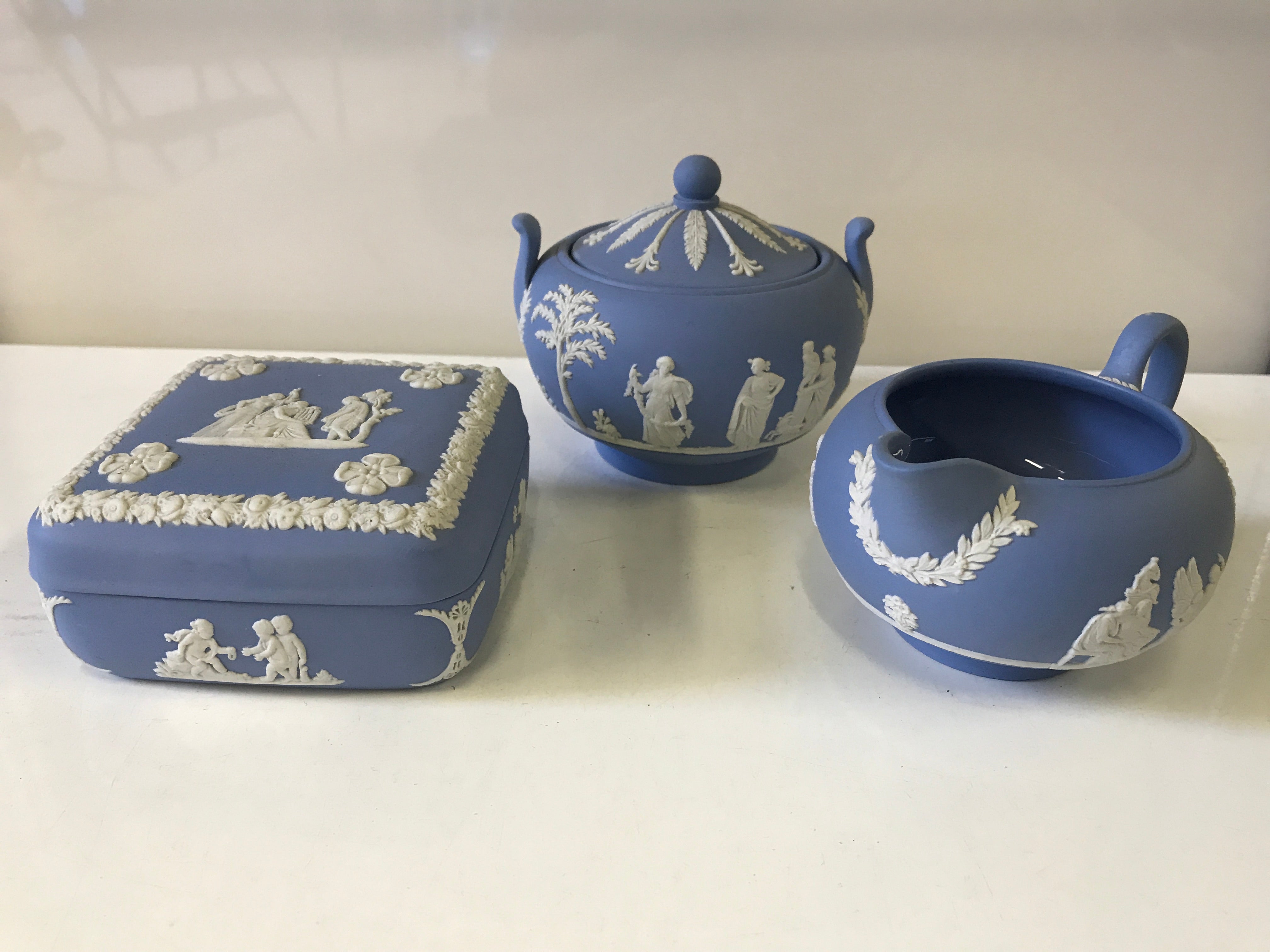 Set of 3 Wedgwood Grecian Serving or Table Set