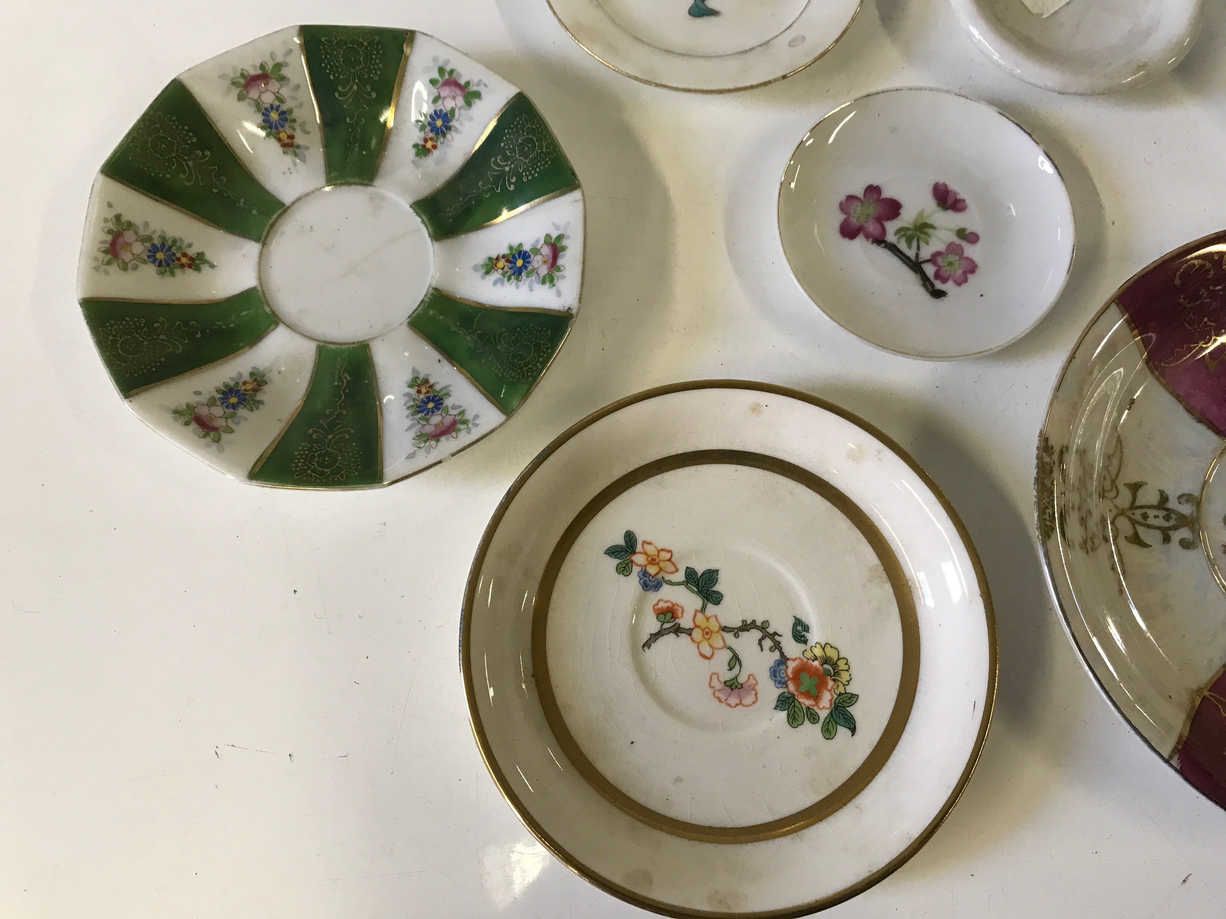 Set of 7 Miniature Plates for Display or Small Food Party