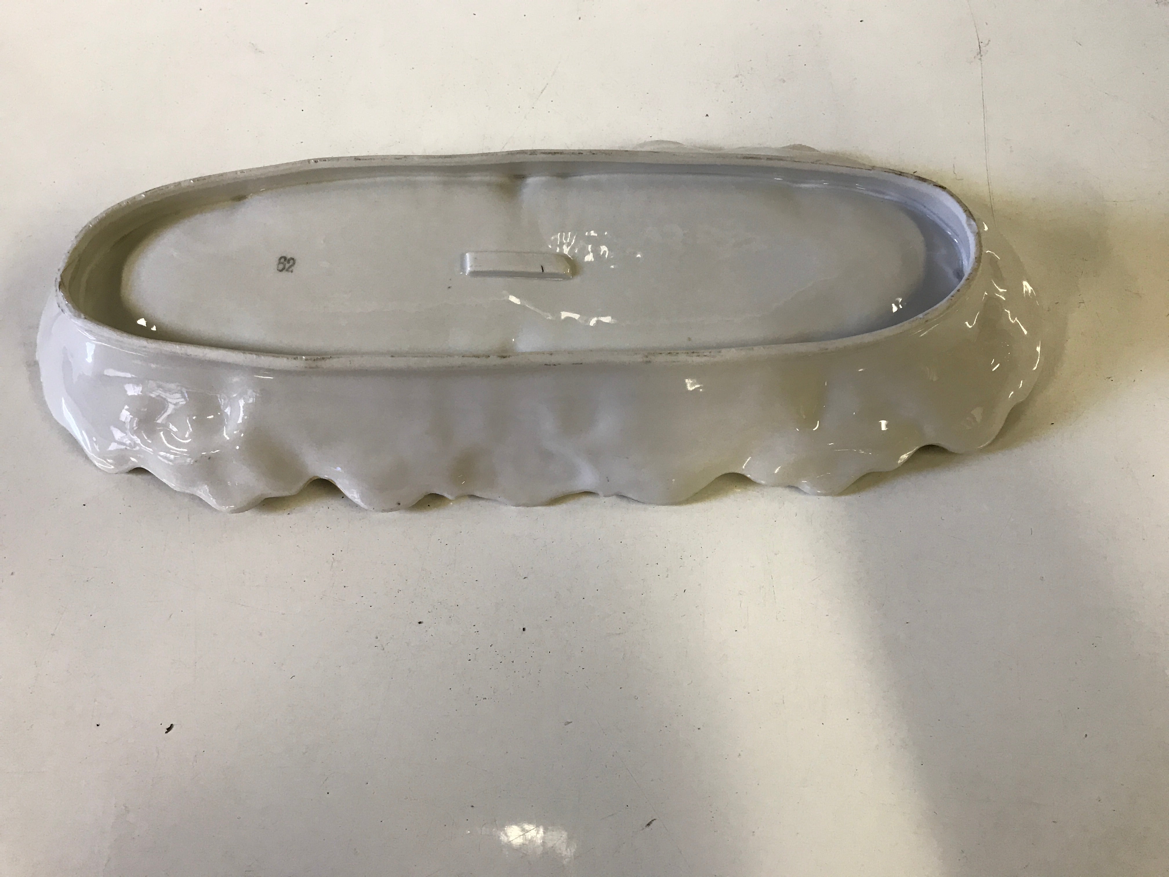 Gilded Floral Celery Dish