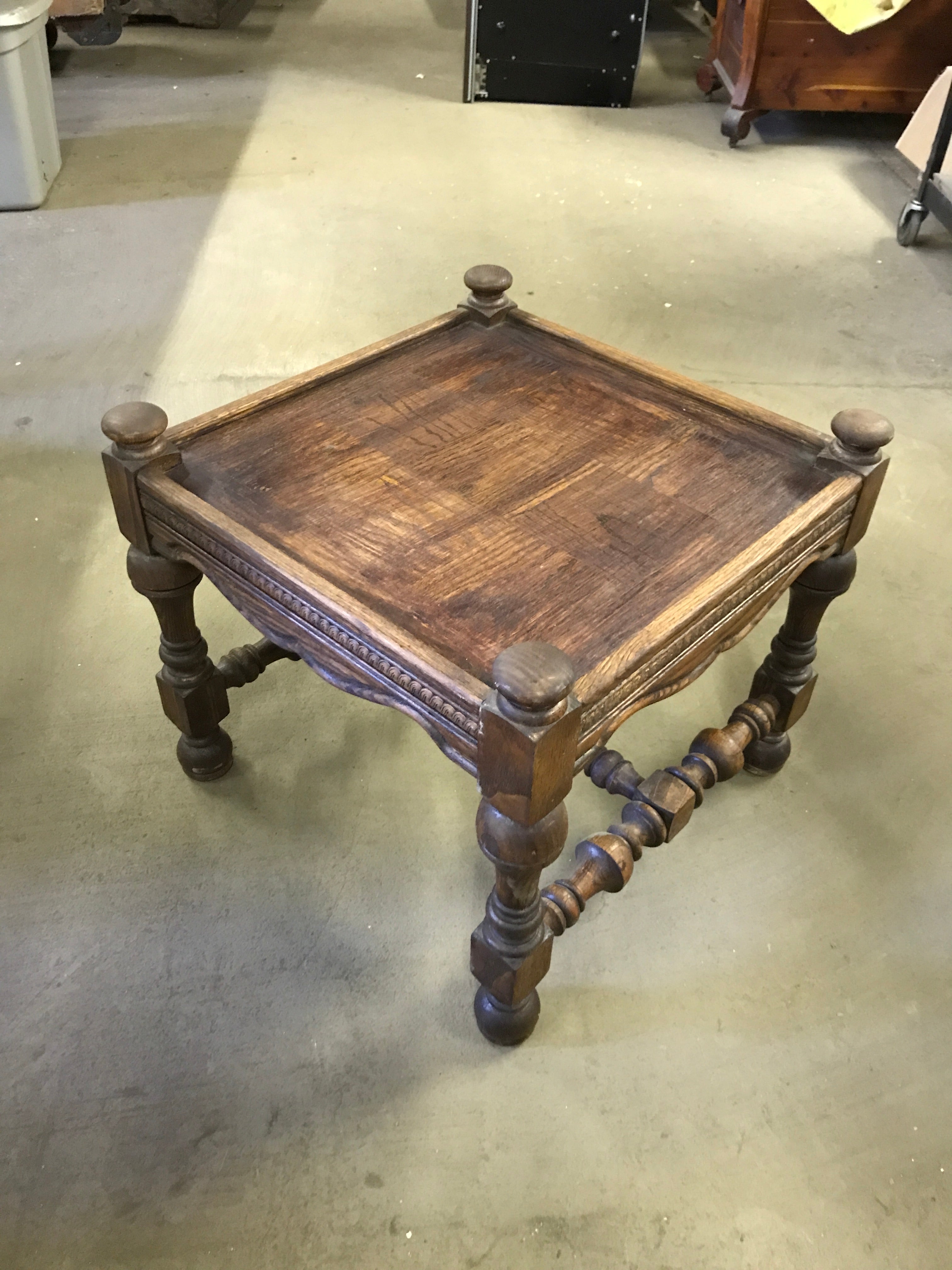 Wood Square End Table