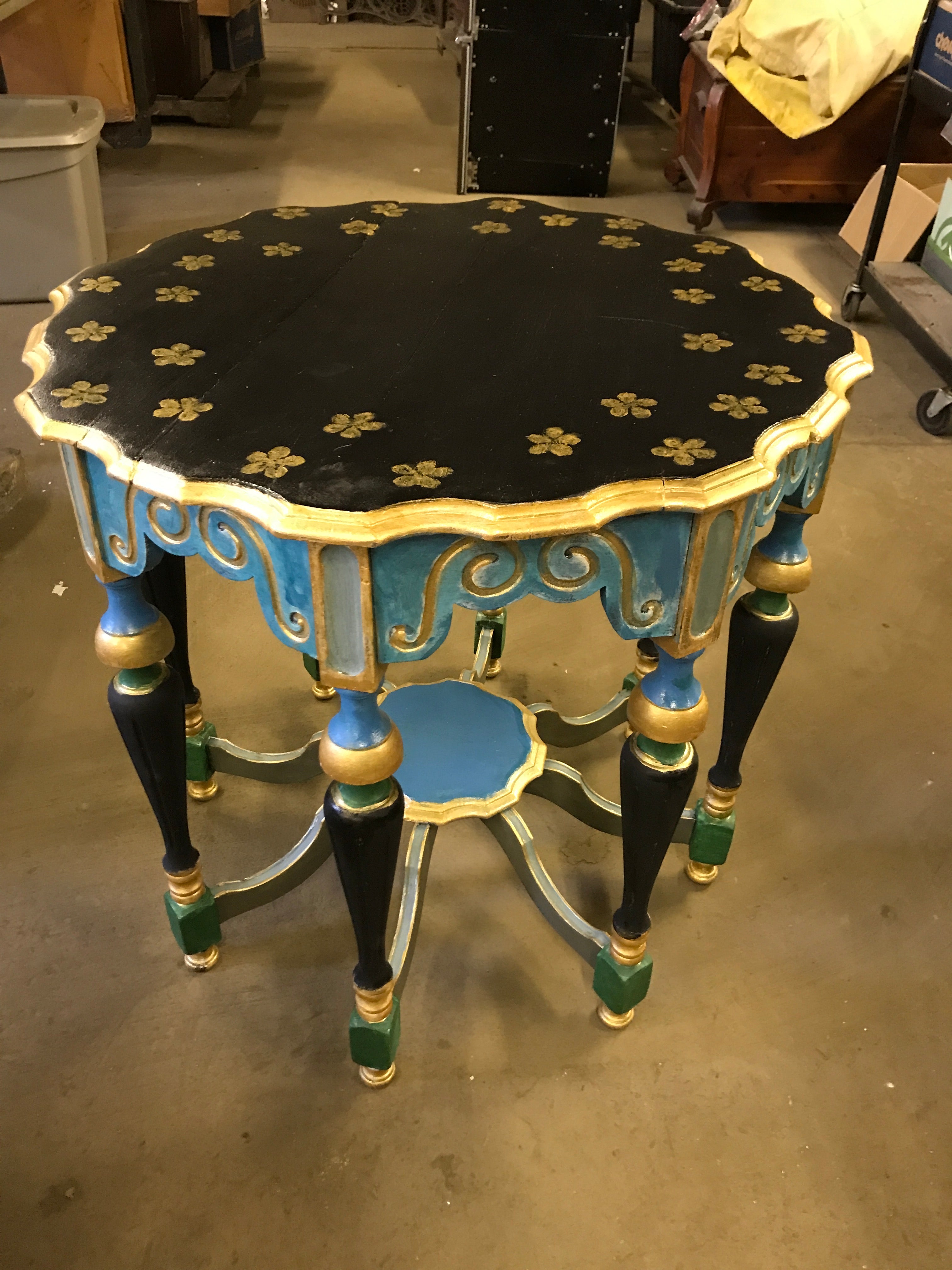 Hand Painted Side Table