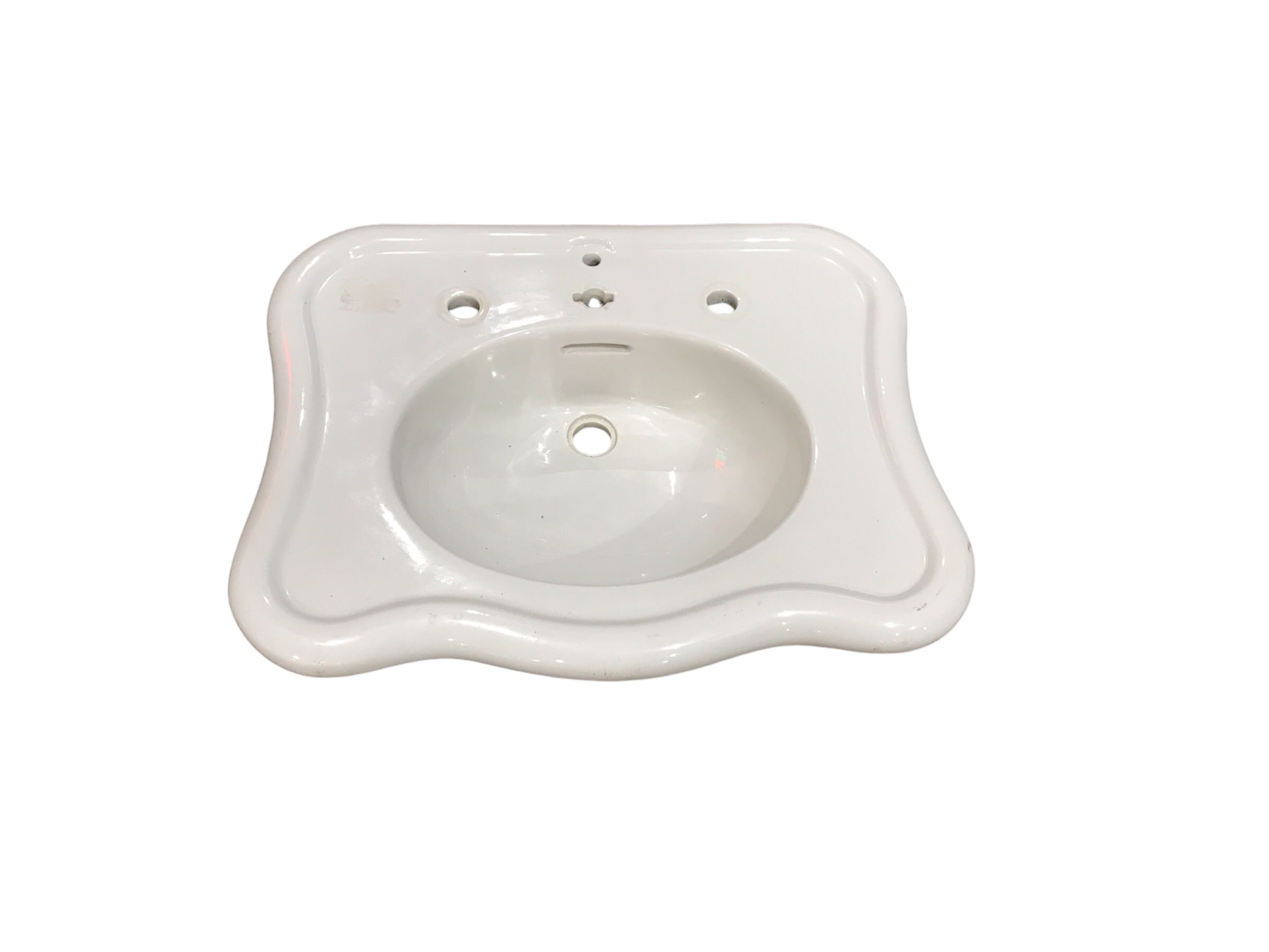Vintage Scalloped Pedestal Sink (no base)