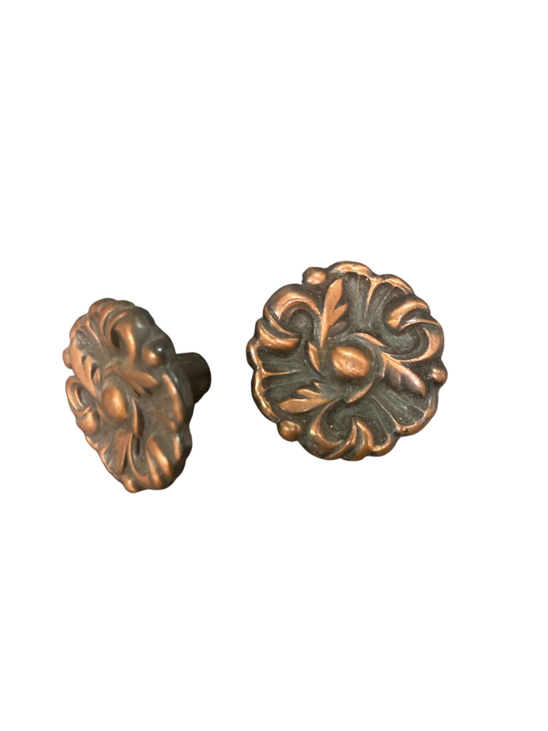 Copper Flower Cabinet Knobs