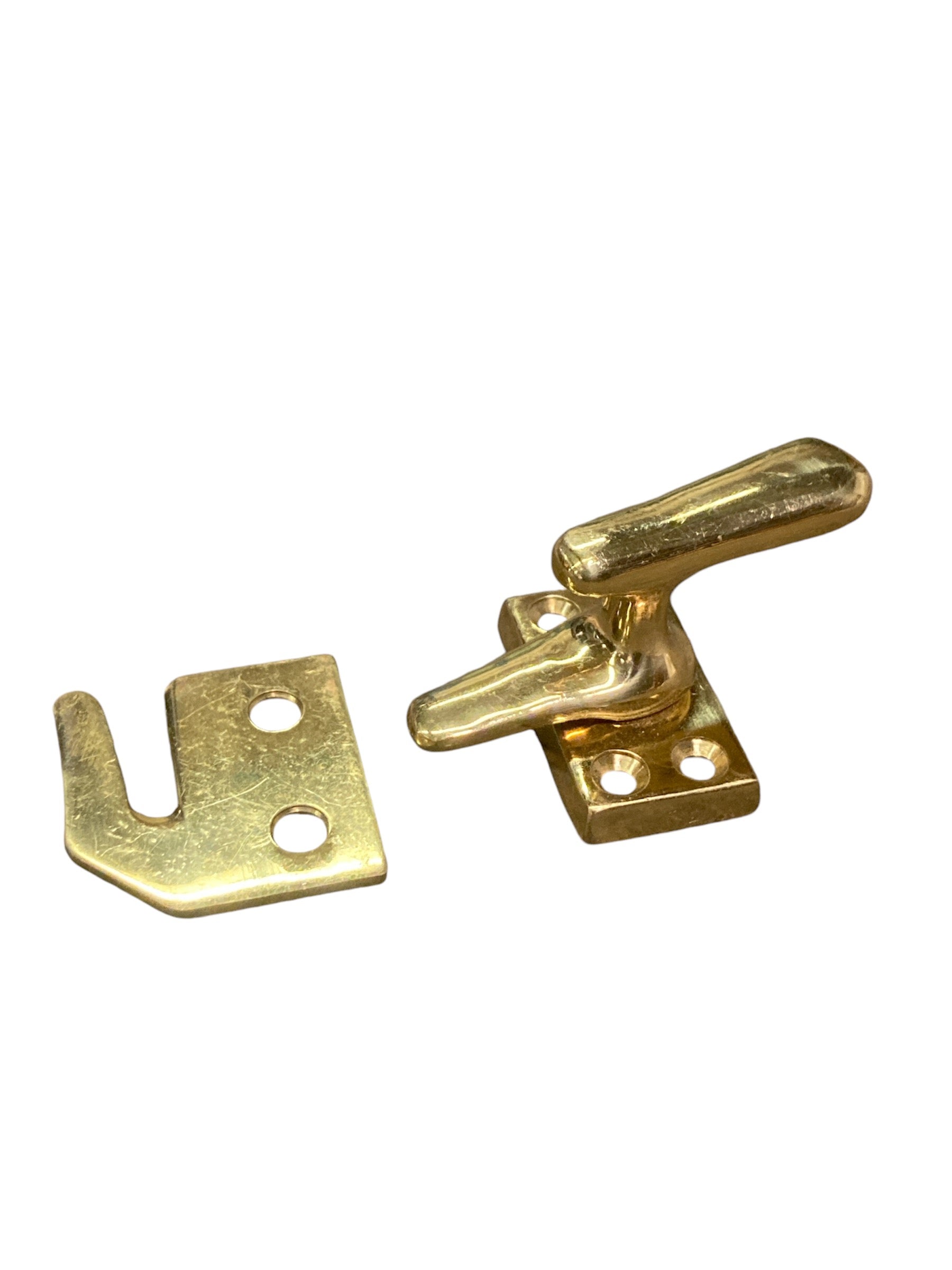 Vintage Polished Brass Casement Sash Latch