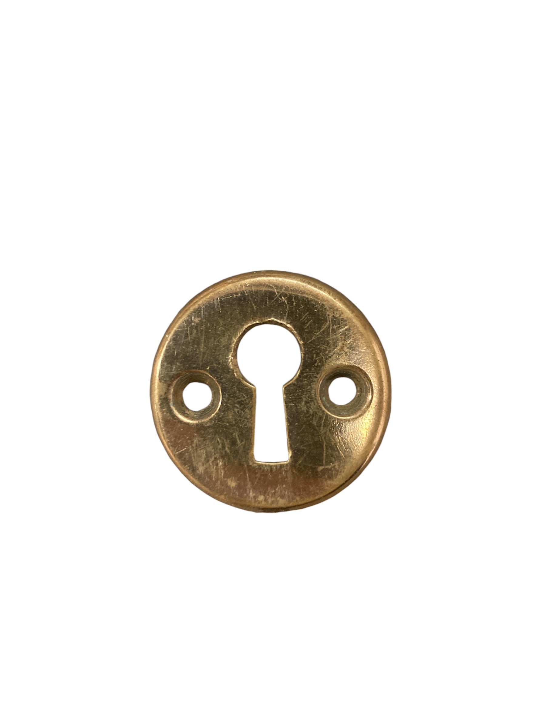 Vintage Brass Keyhole Cover Plate