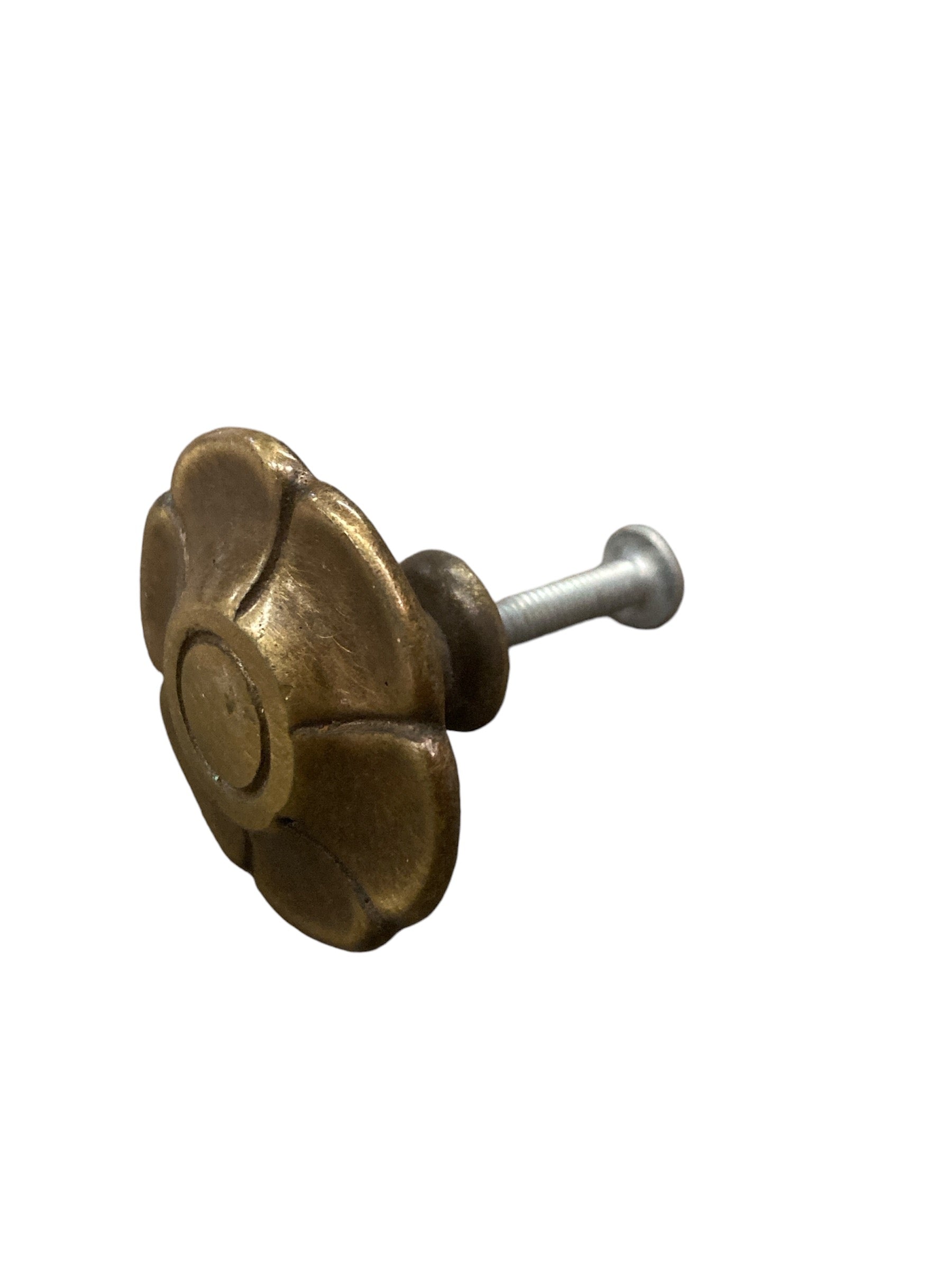 Brass Flower Cabinet Knob