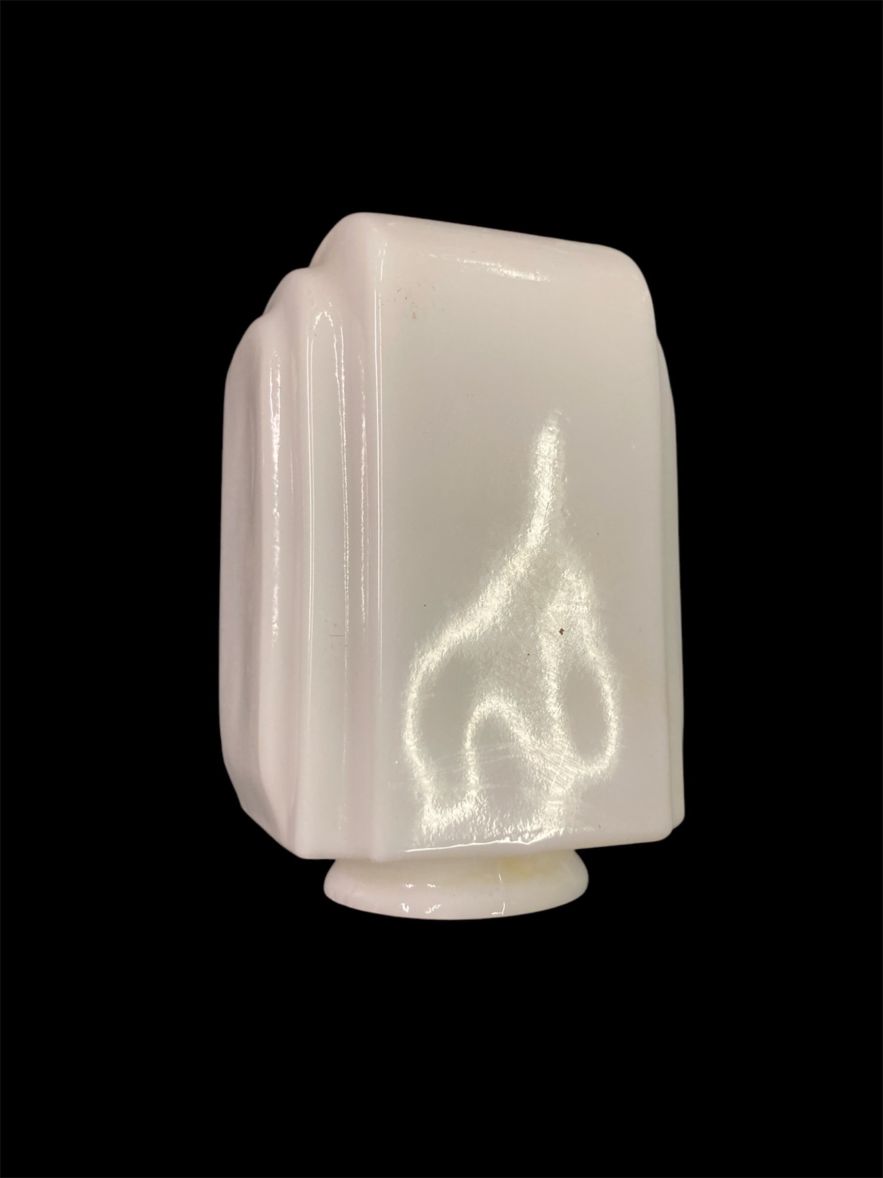 Art Deco Milk Glass Sconce