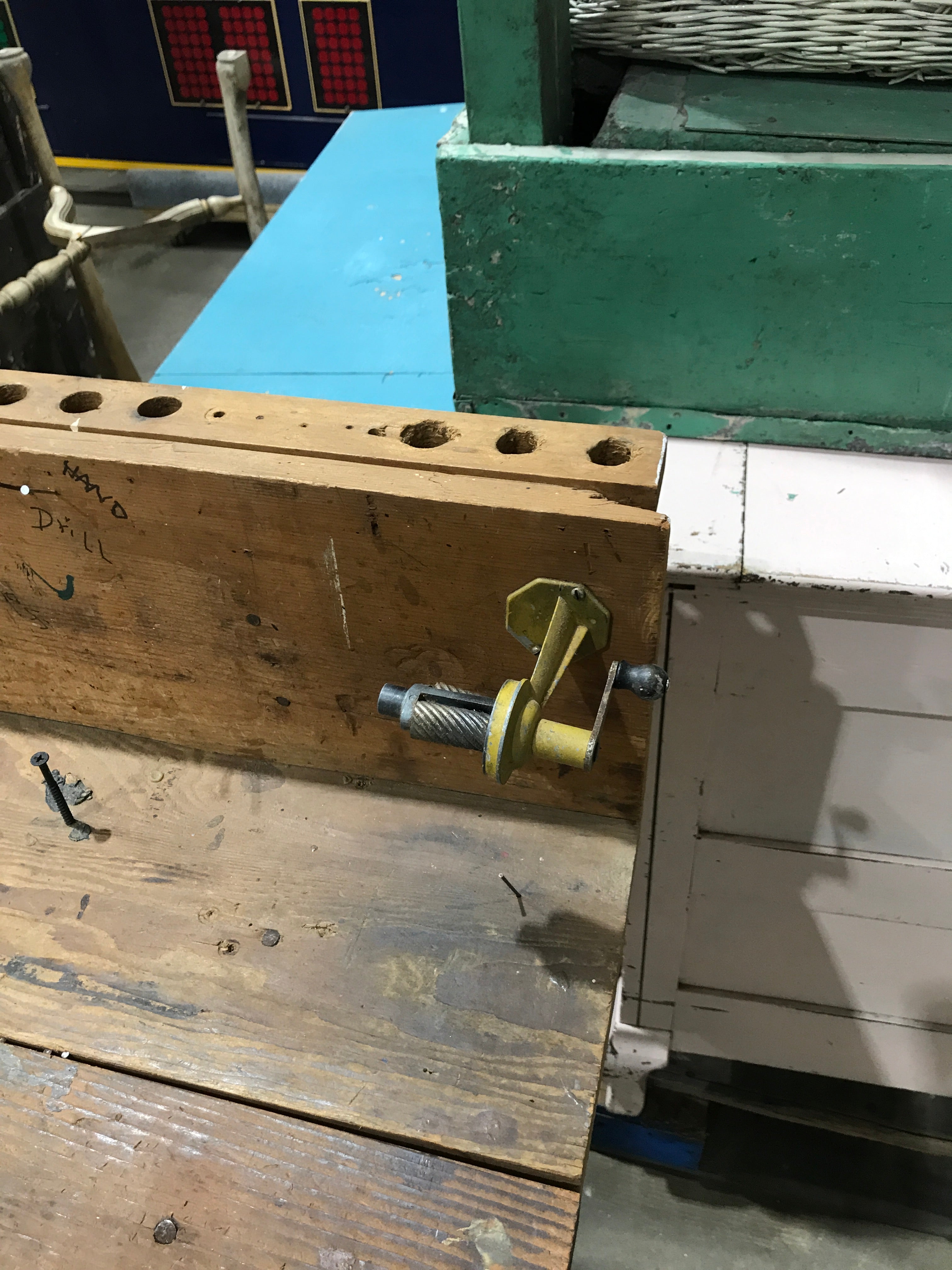 Wooden Workbench built in 1958