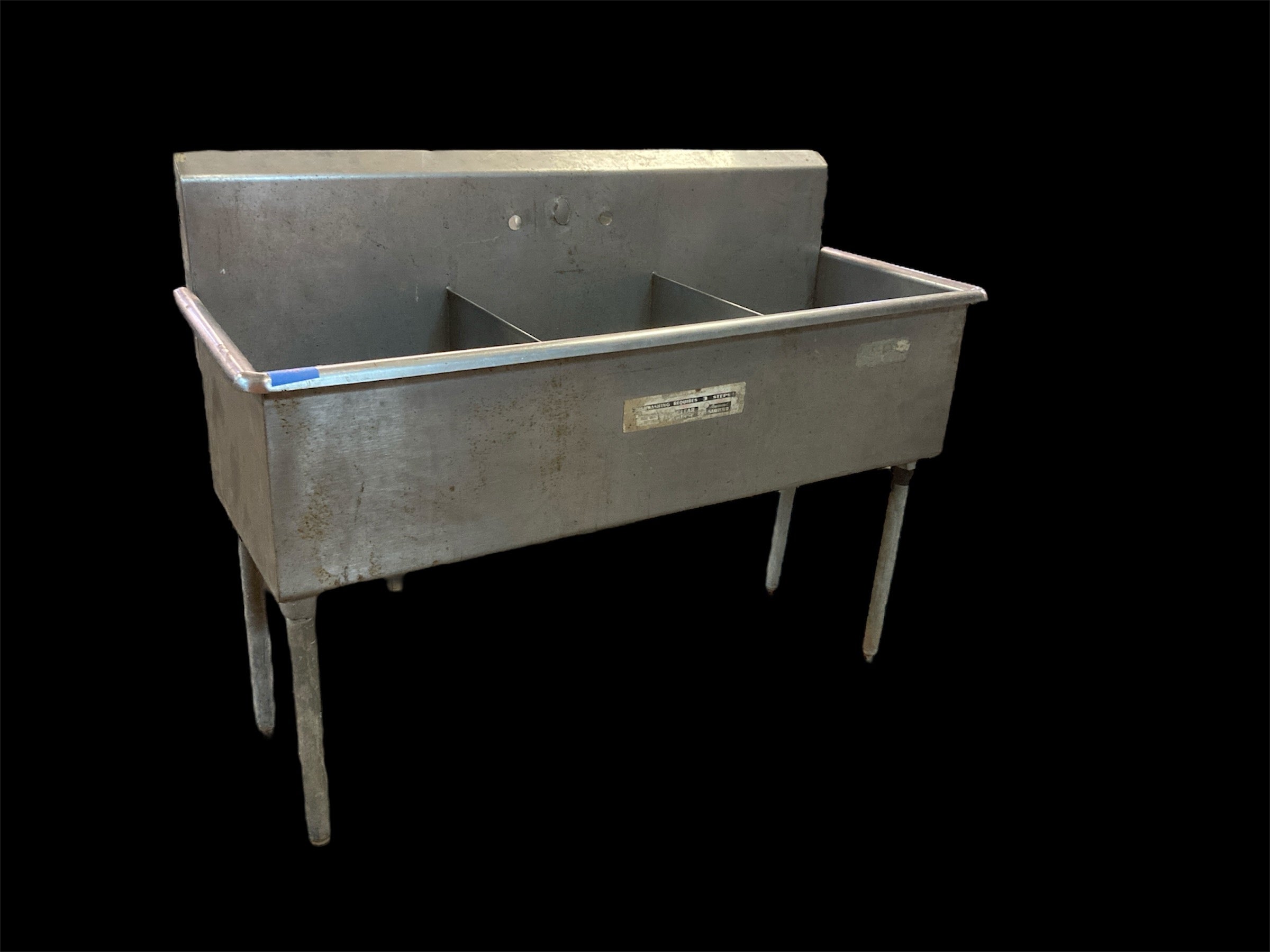 3 Compartment Stainless Steel Utility sink