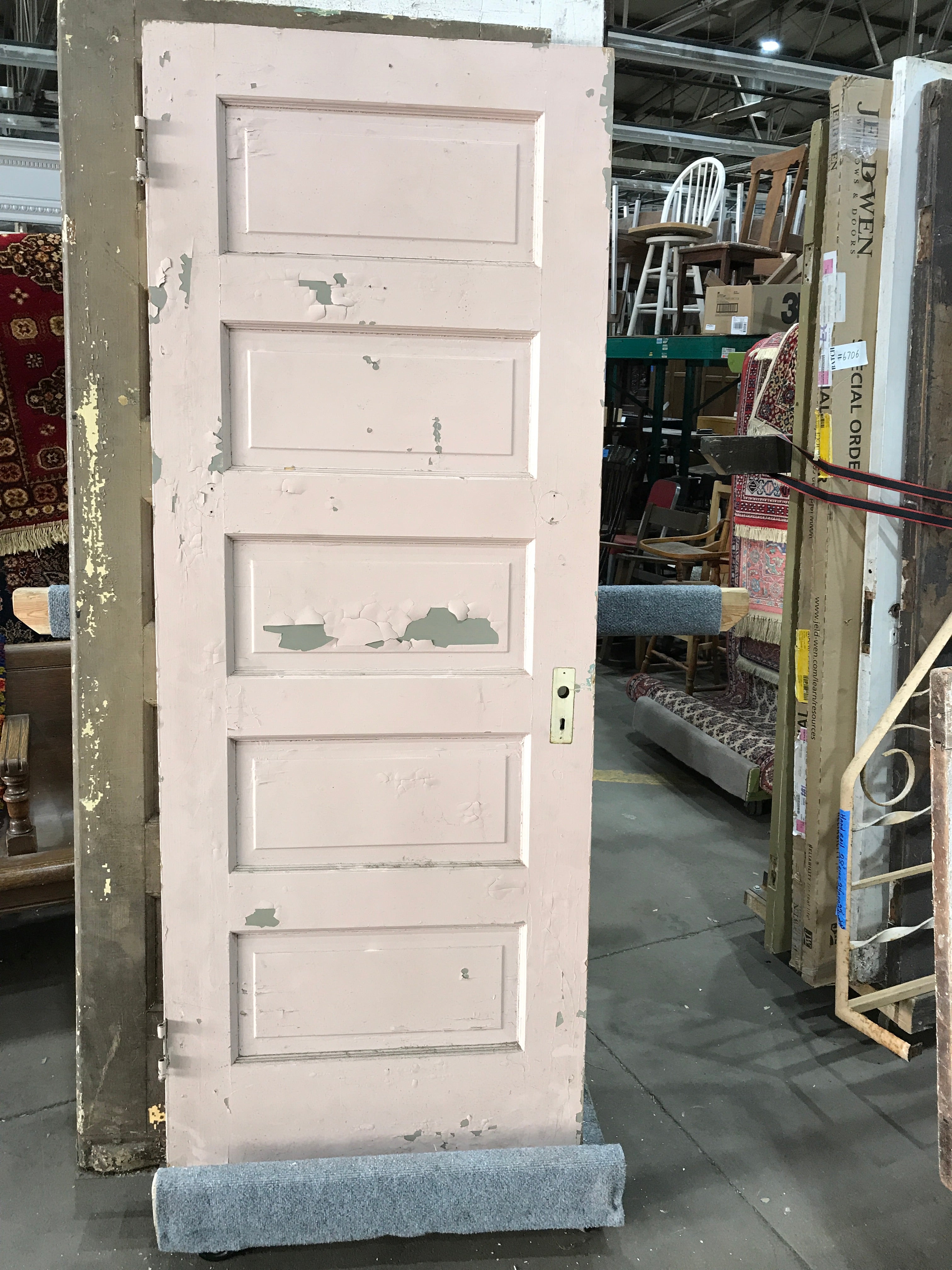 5 Panel Sold Wood Door