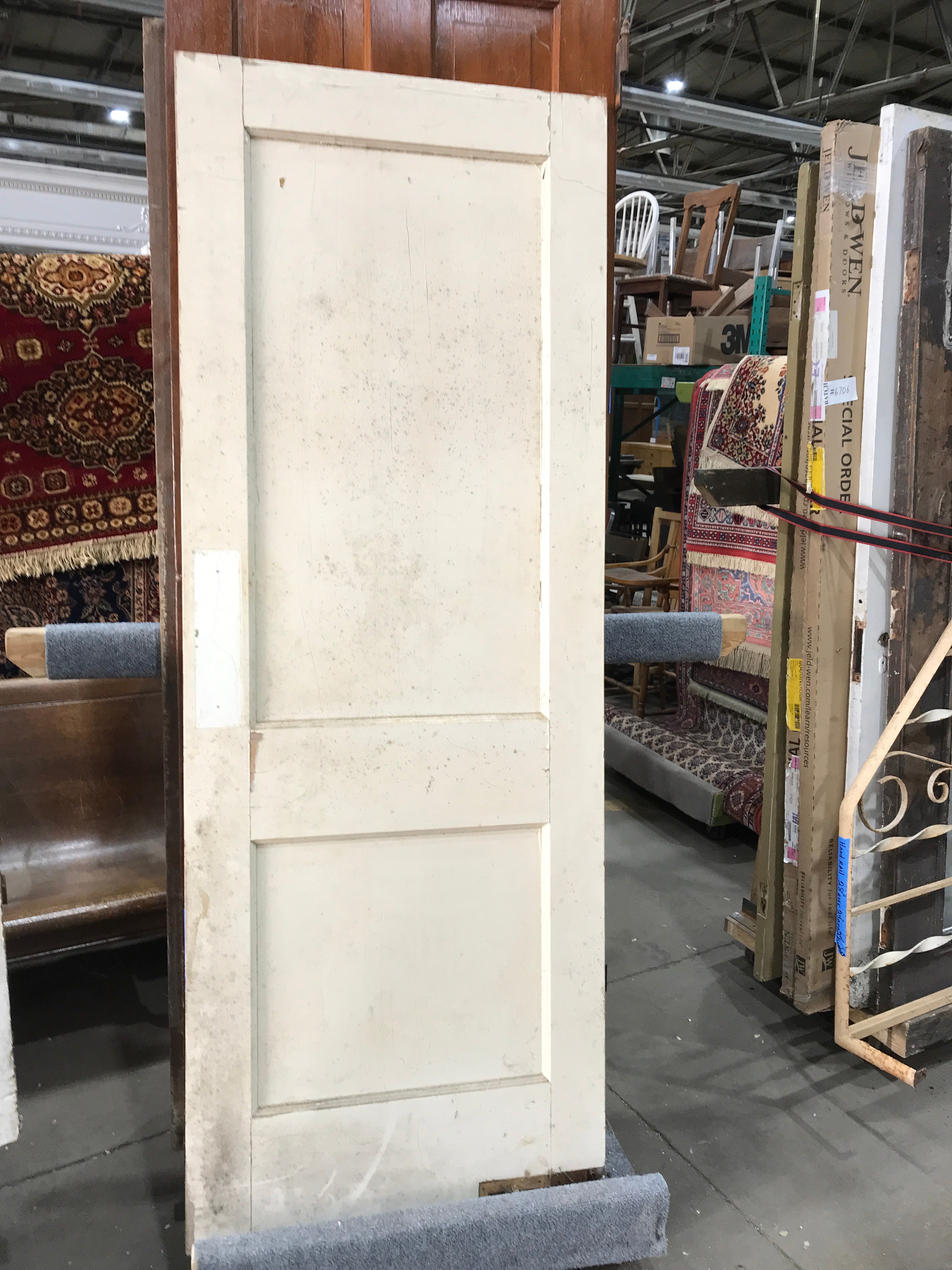 2 Panel Solid Wood Swing Door