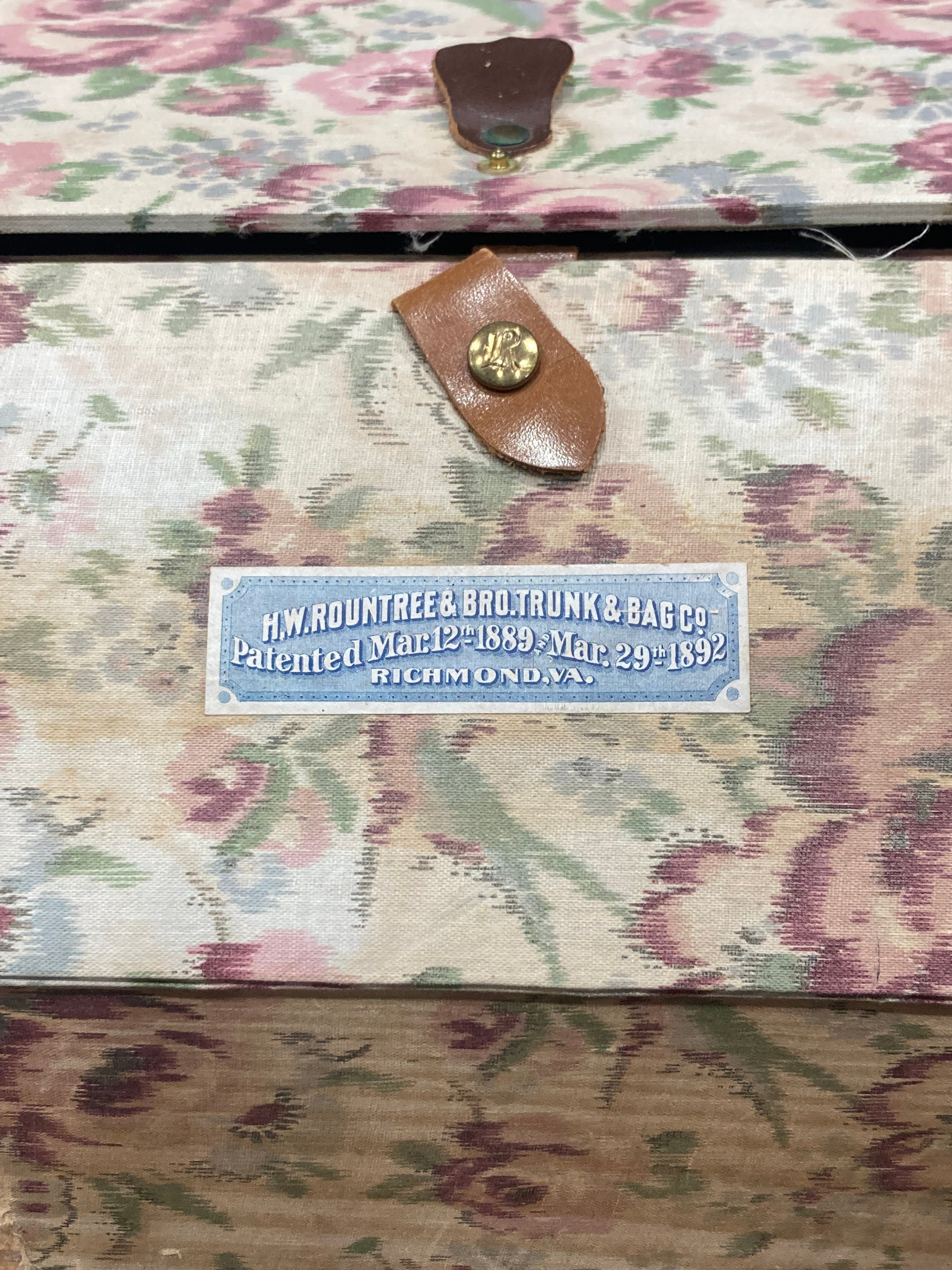 H.W. Rountree & Brother Steamer Trunk