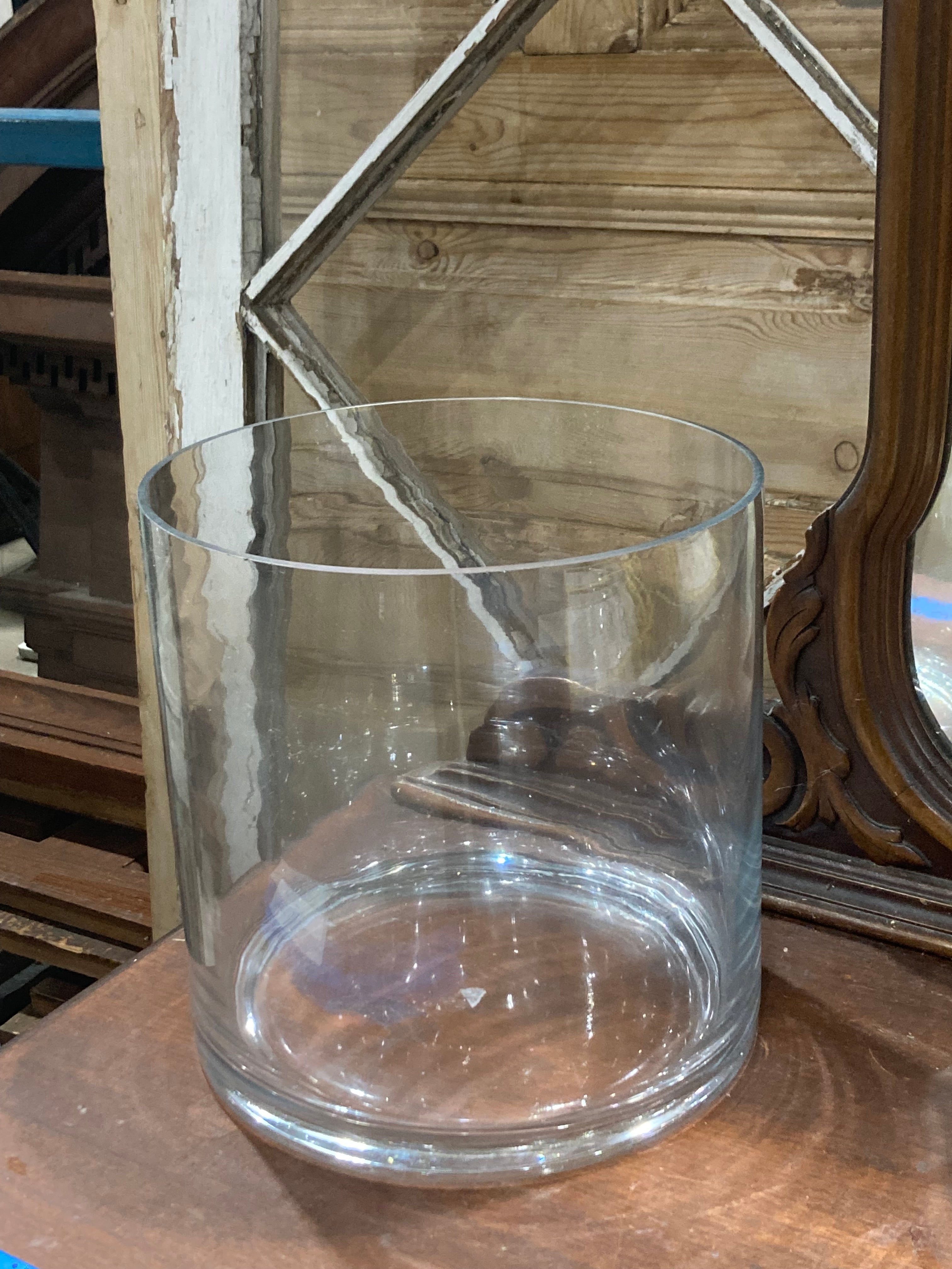 Clear Glass Cylinder Vase