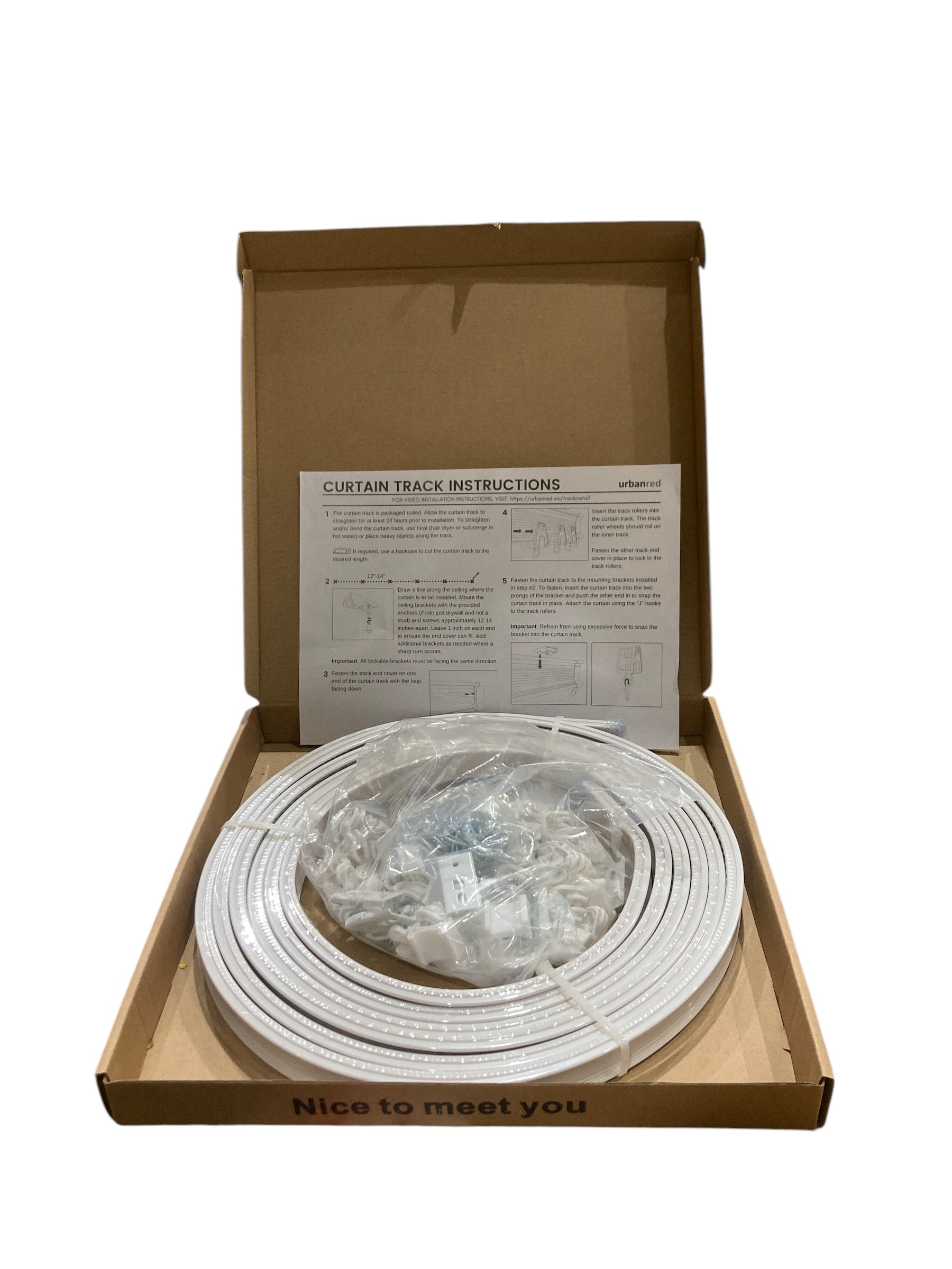 Urbanred 16.4 ft Flexible Curtain Track