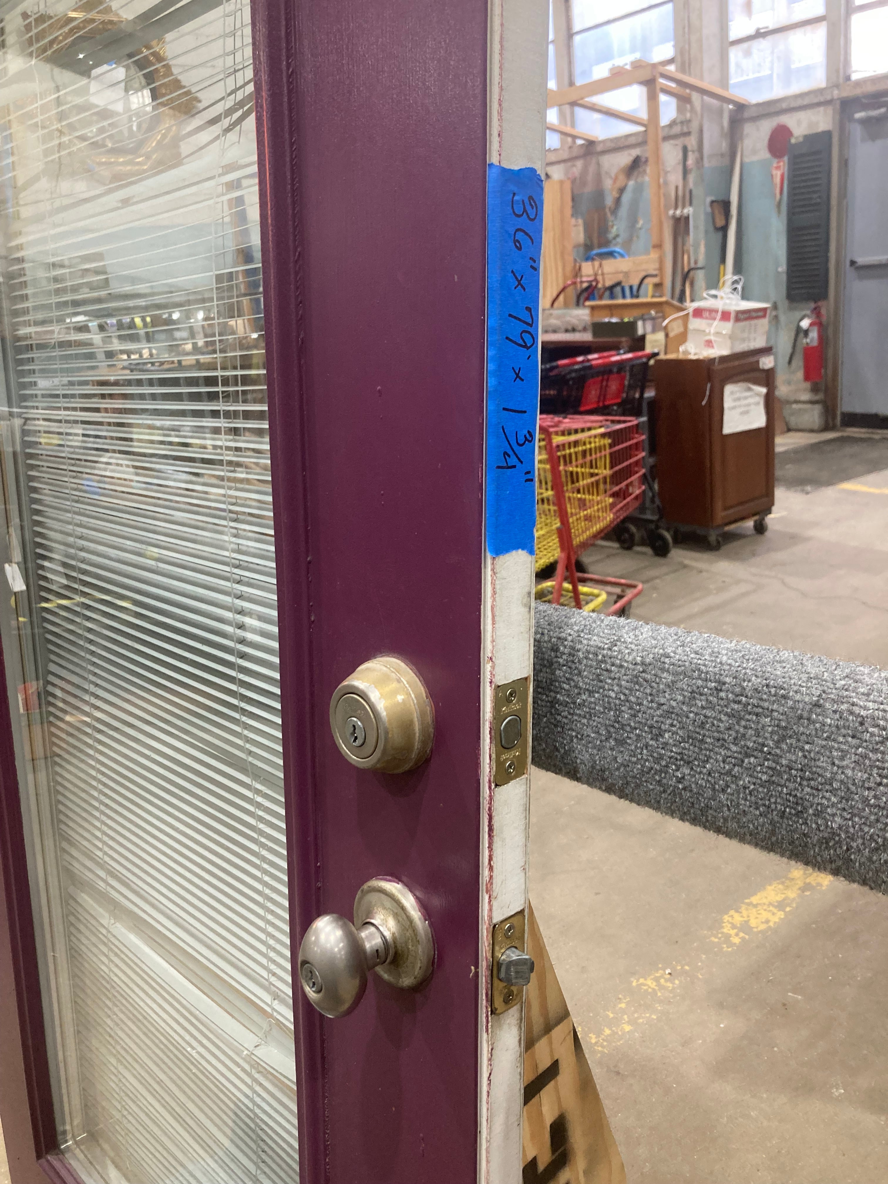 Entry Door with Between the Glass Blinds