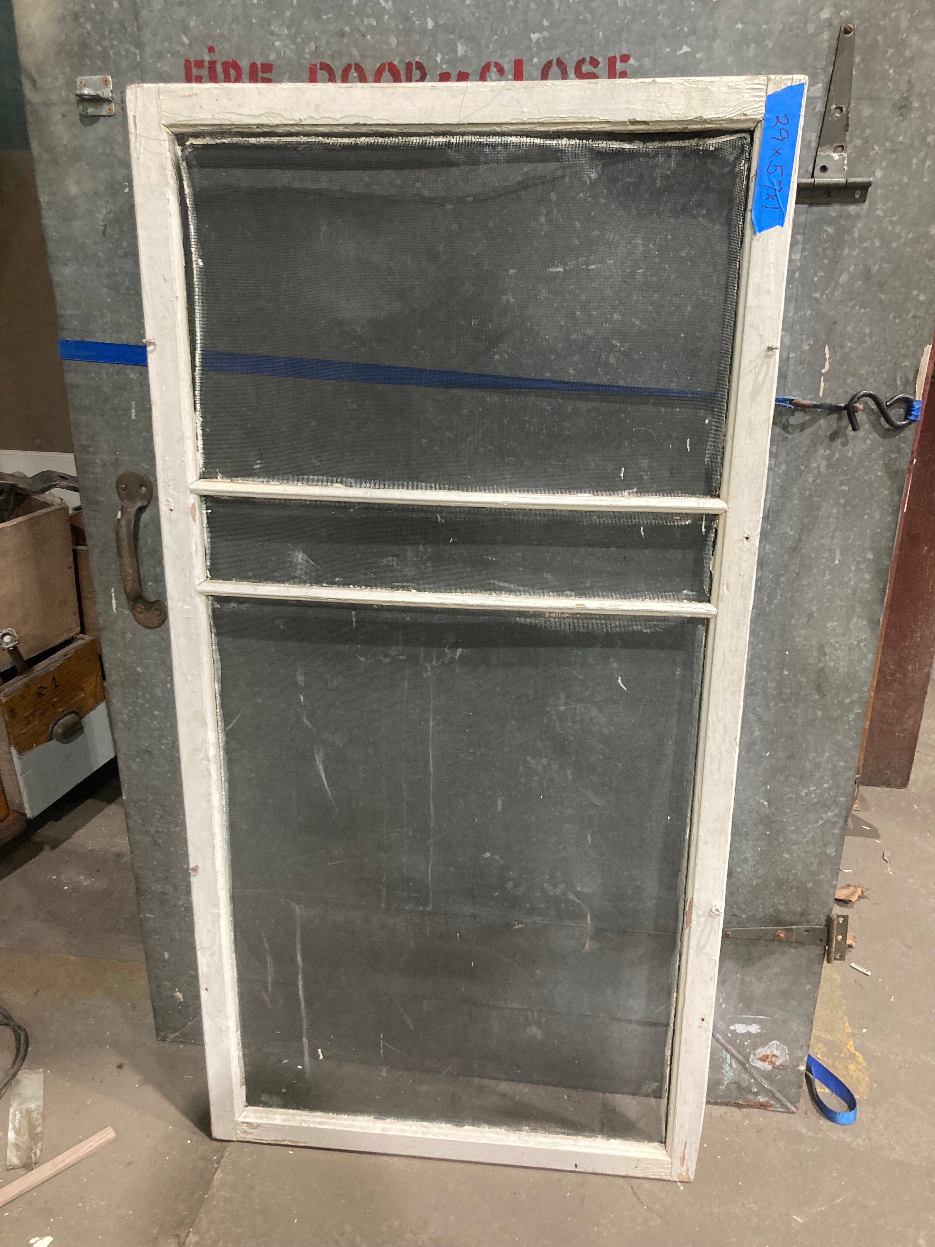 Storm Window Screen w/ Wooden Frame