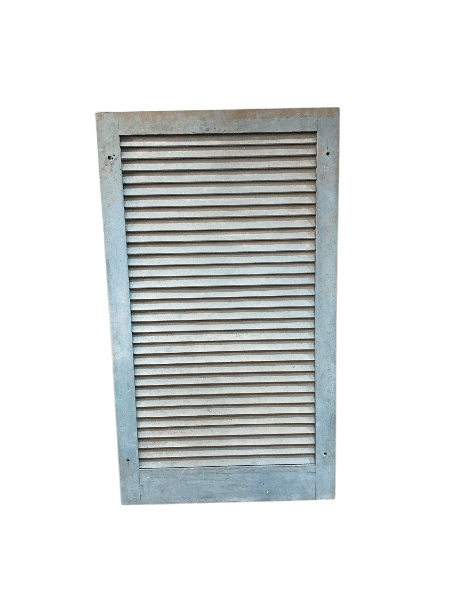 Wooden Window Shutter Painted Blue 42"H X 24"W X 1 1/8"D