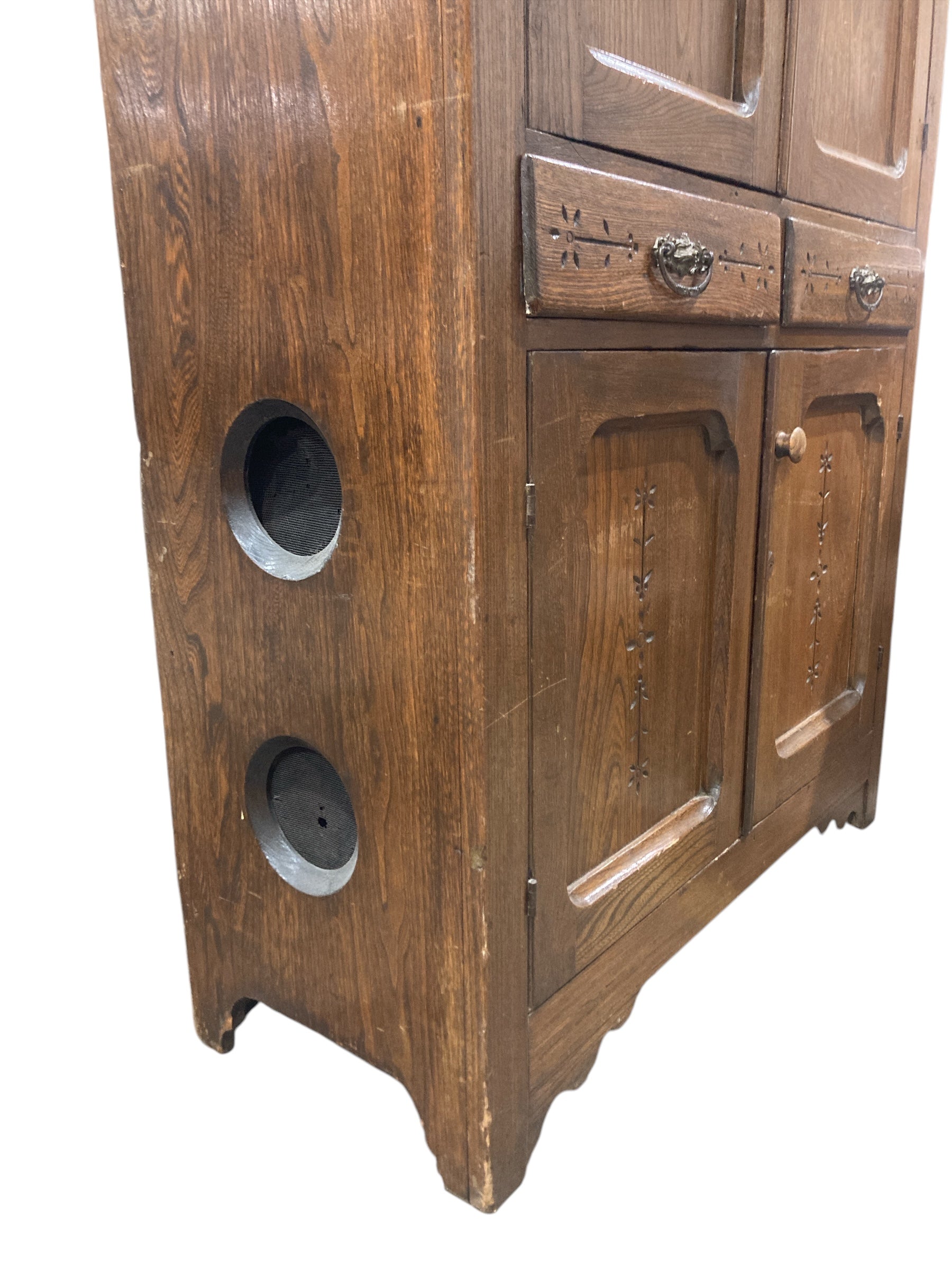 Antique Two Body Pie Cabinet