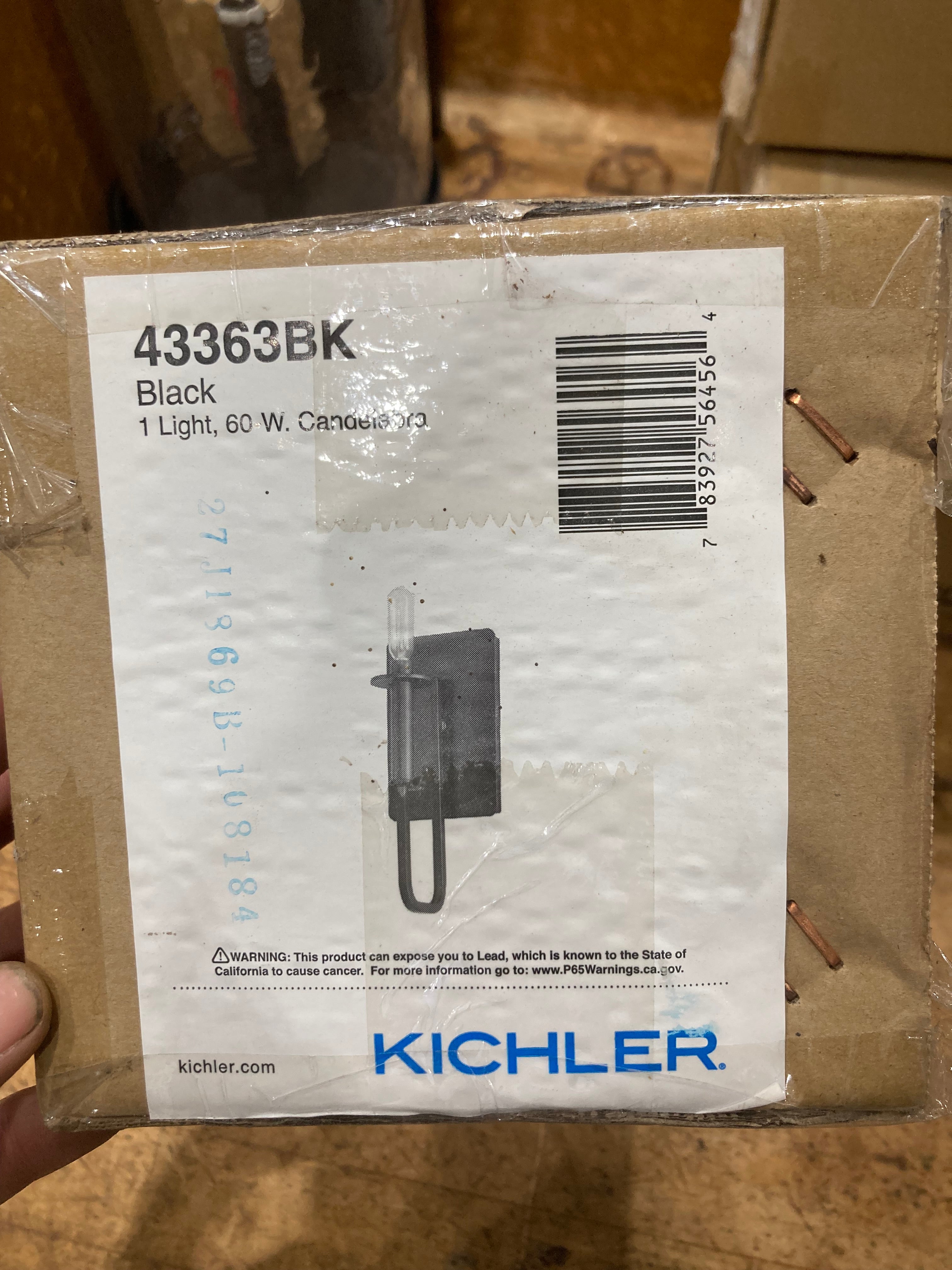 Kichler Single Light Metal Wall Sconce