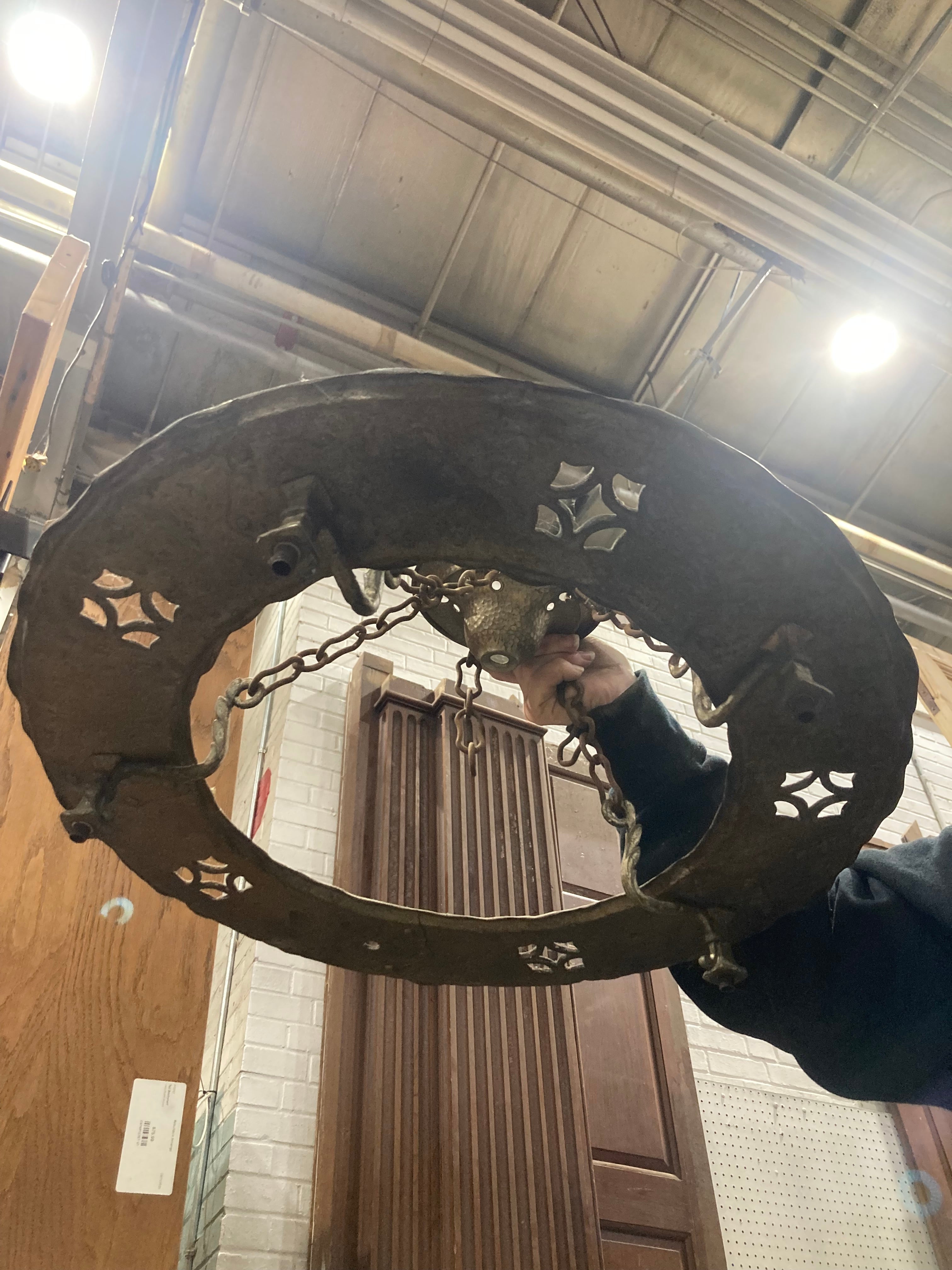 Hanging Brass Chandelier