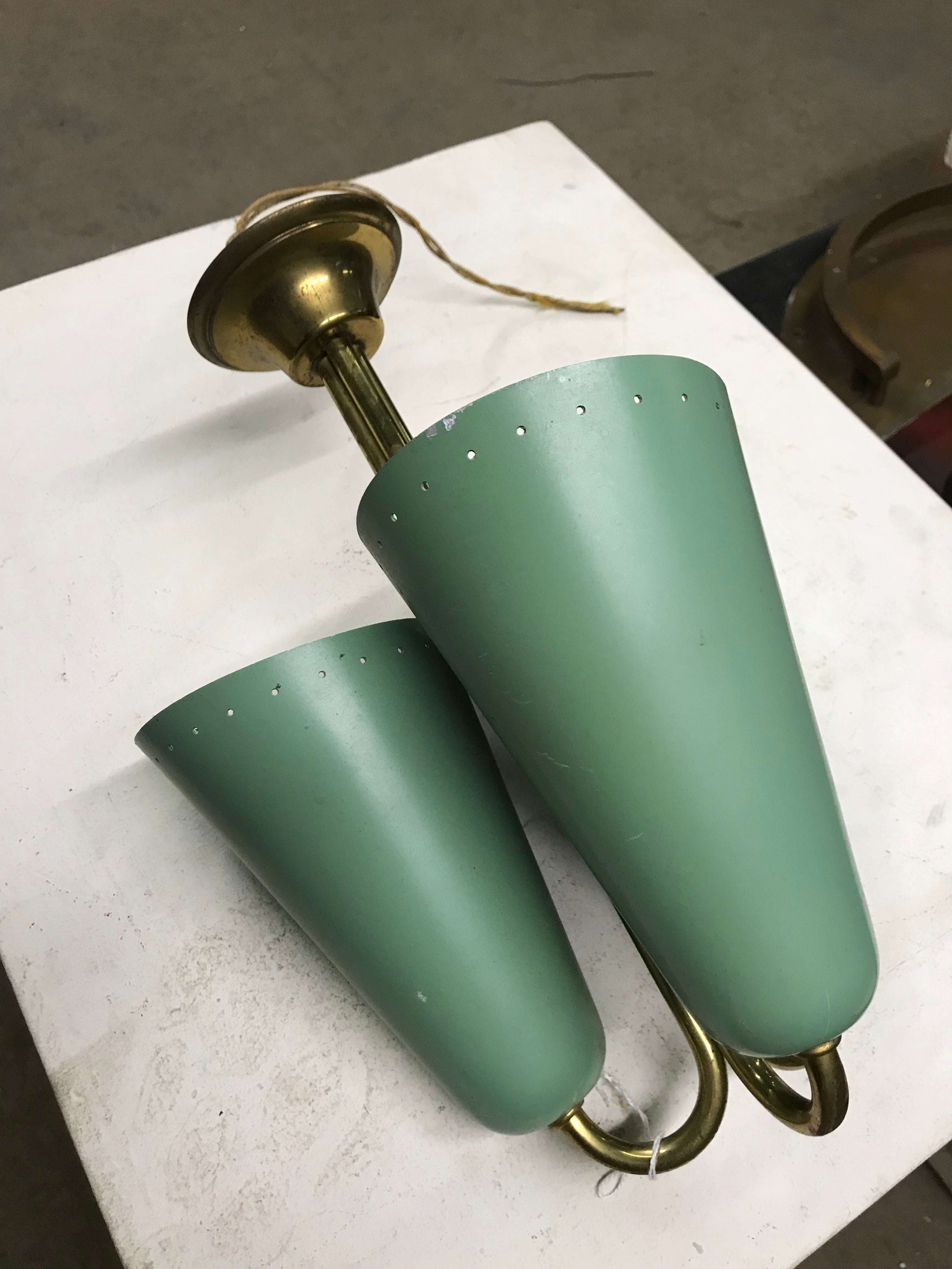 Mid-Century Modern Tri-Light Pendant