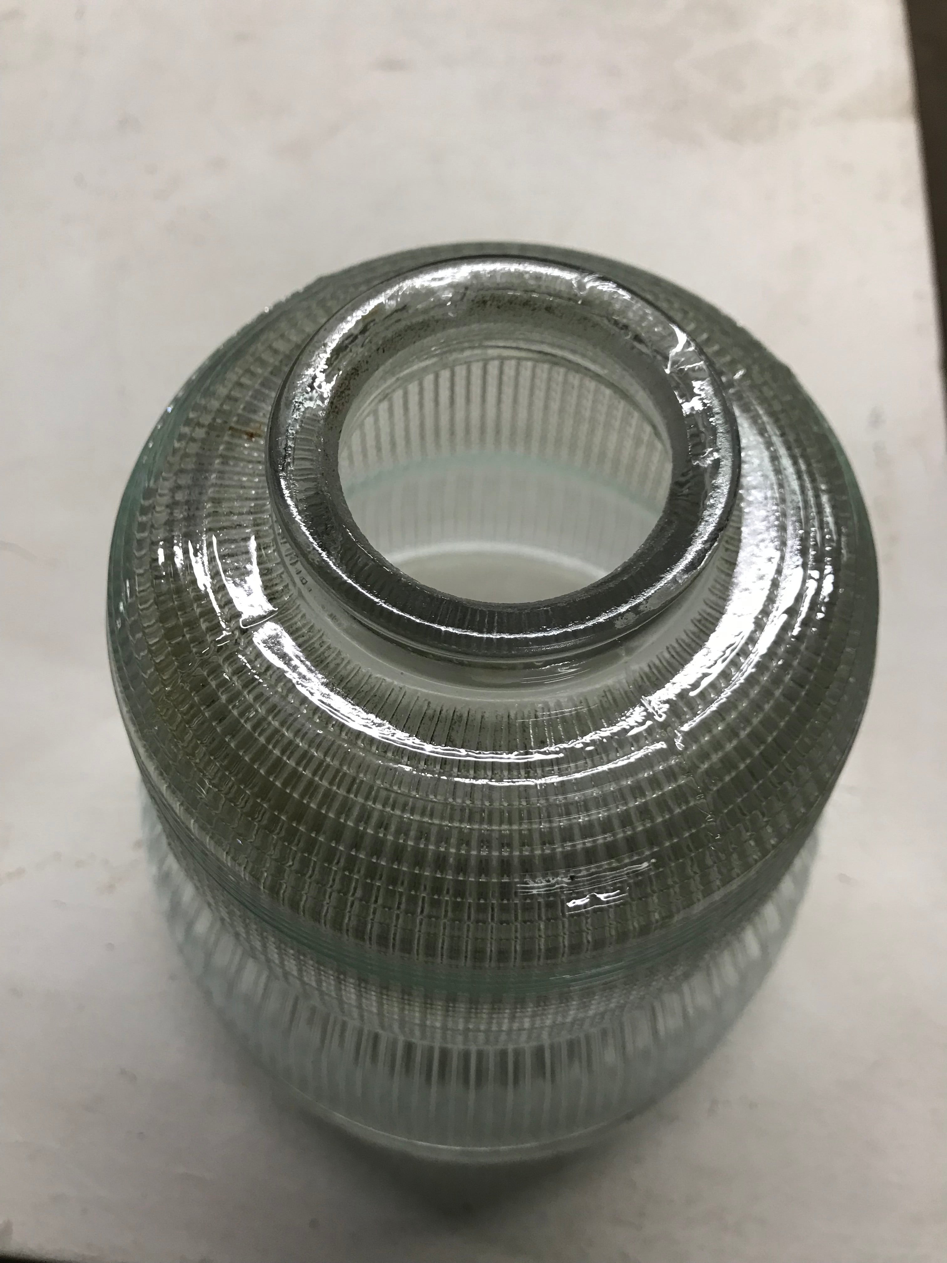 Ribbed Clear Glass Shade