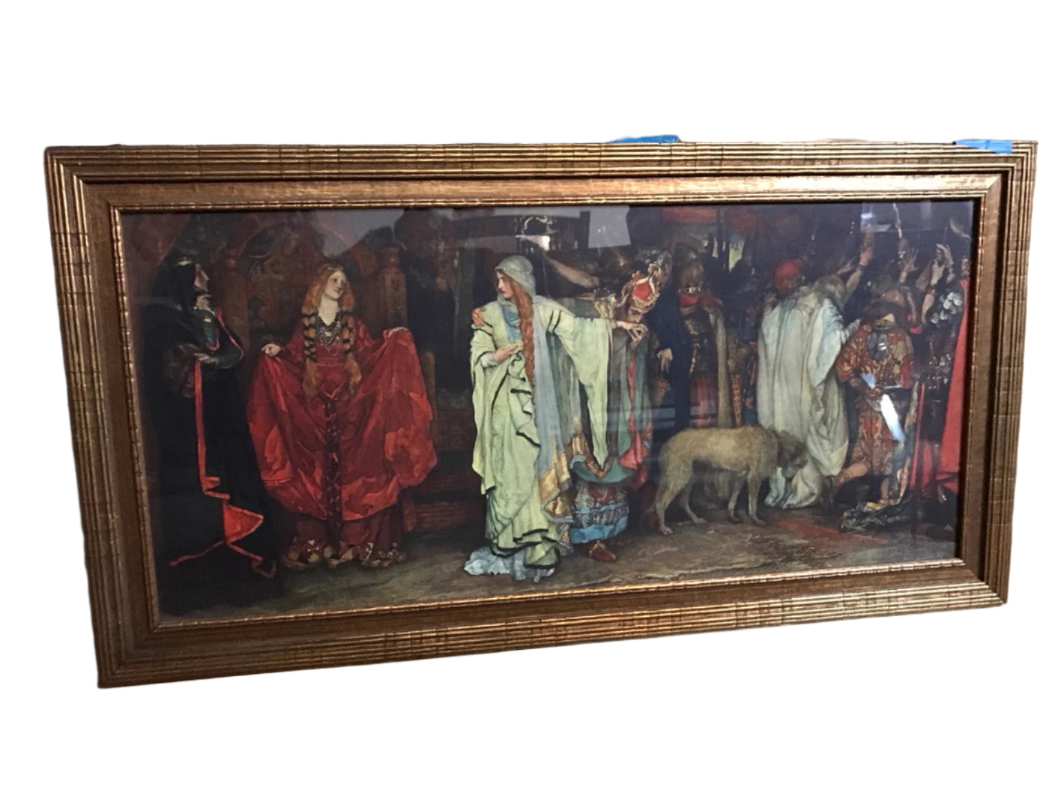 Framed Print of "The Wedding of St. George and the Princess Sabra" by Dante Gabriel Rossetti
