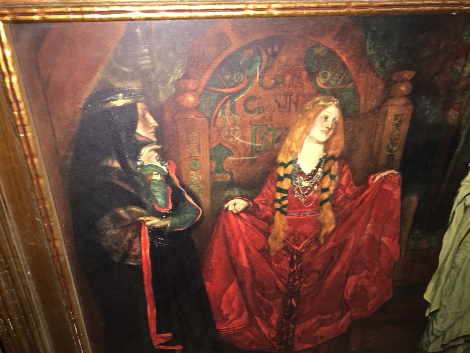 Framed Print of "The Wedding of St. George and the Princess Sabra" by Dante Gabriel Rossetti