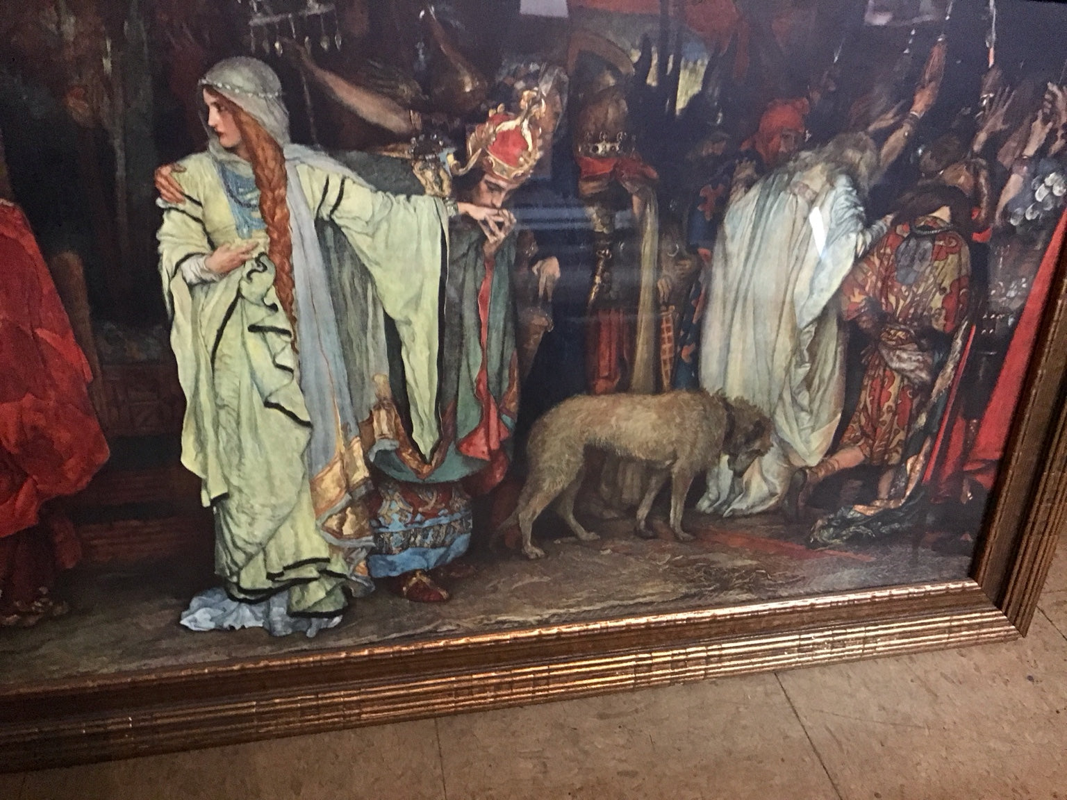 Framed Print of "The Wedding of St. George and the Princess Sabra" by Dante Gabriel Rossetti