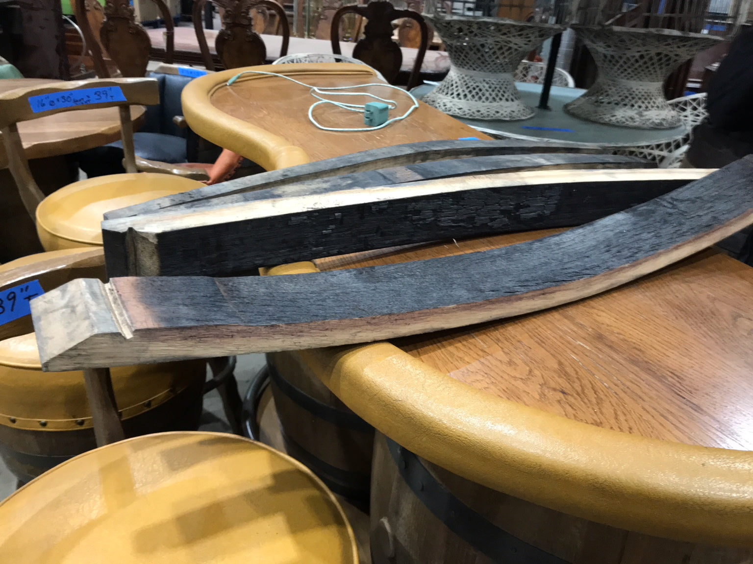 Reclaimed Whiskey Barrel Stave