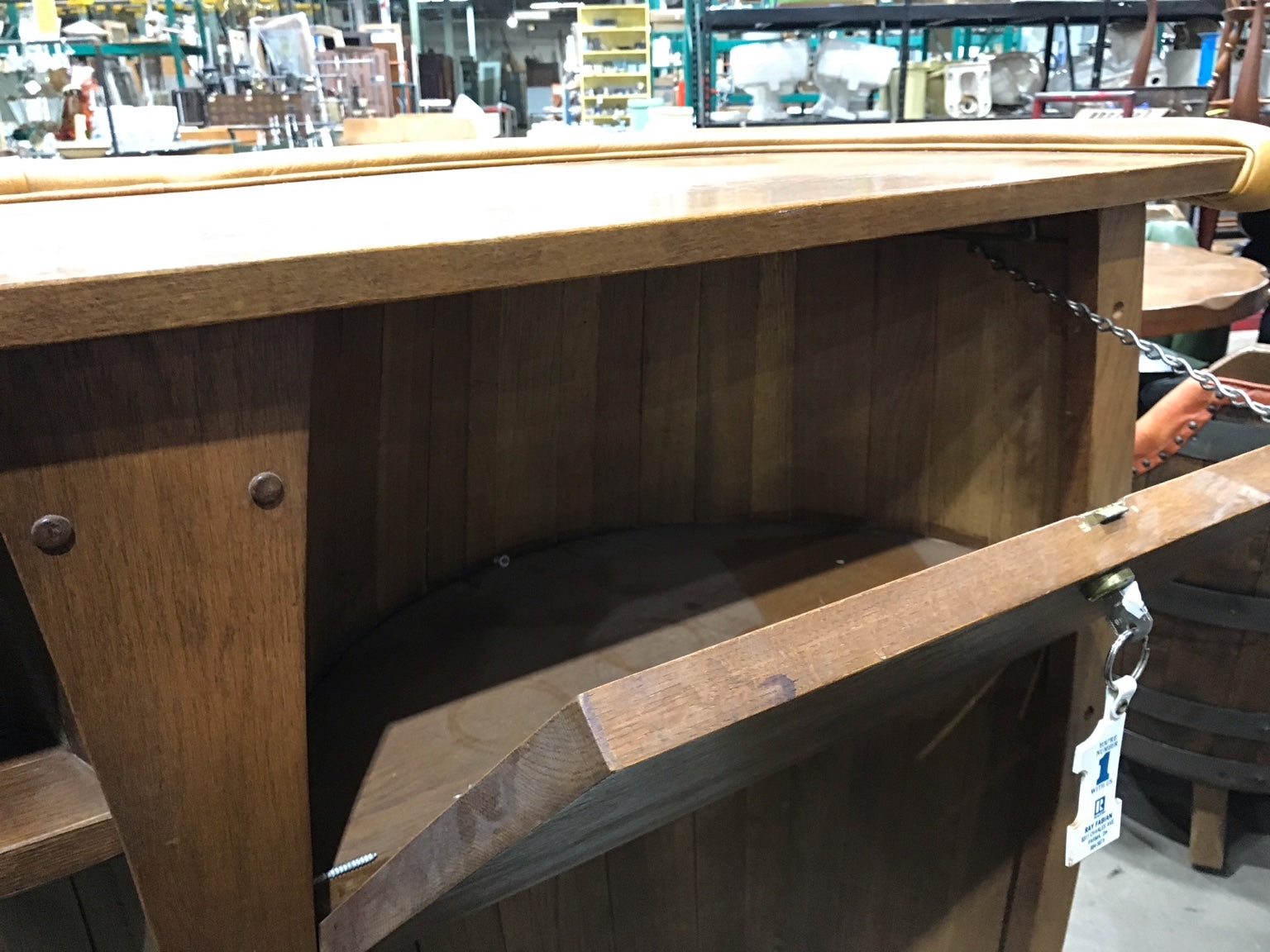 Rustic Whiskey Barrel Bar Set with 3 Stools