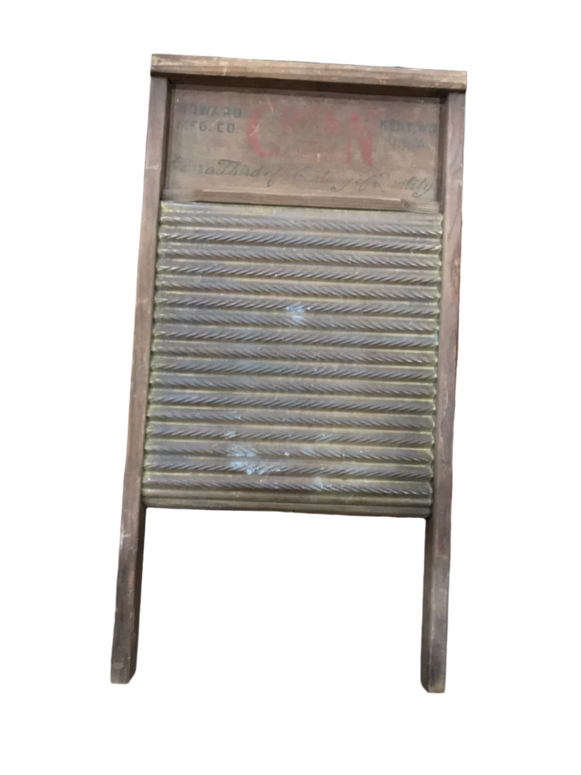 Vintage Crown Washboard by Howard Mfg. Co.