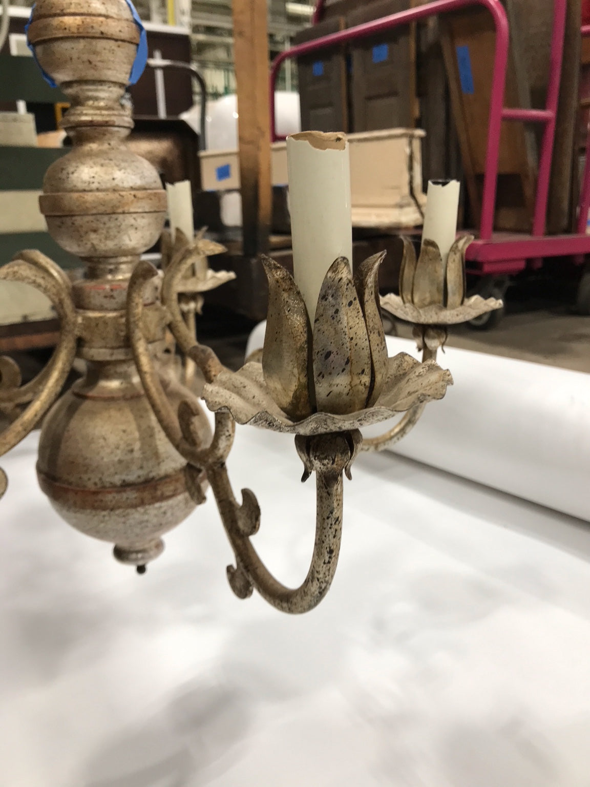 Ornate Five-Arm Chandelier