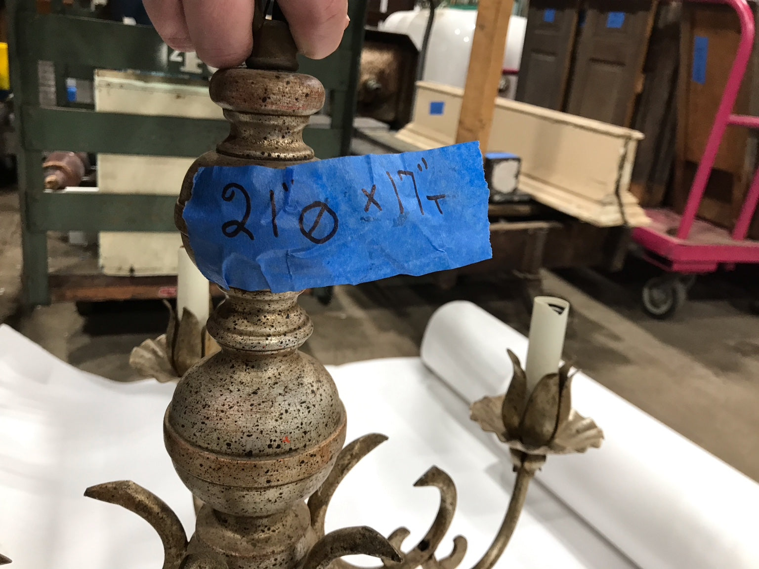 Ornate Five-Arm Chandelier