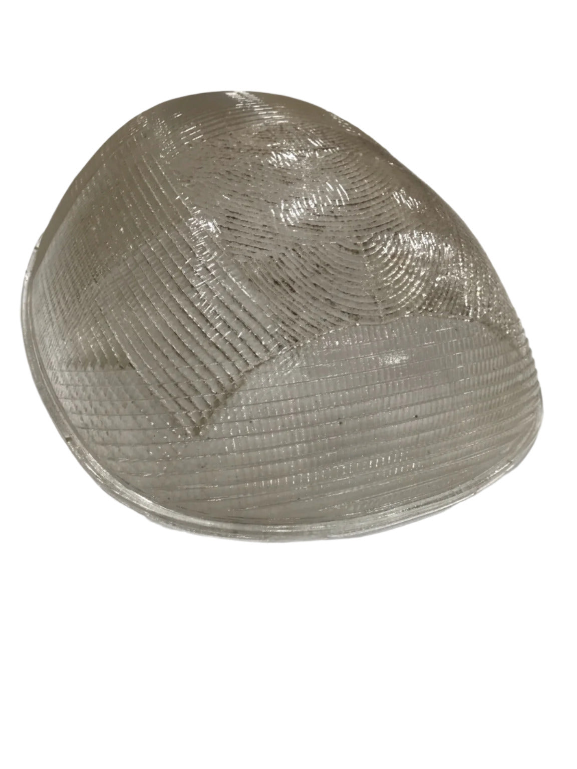 Vintage Ribbed Glass Dome Light Cover