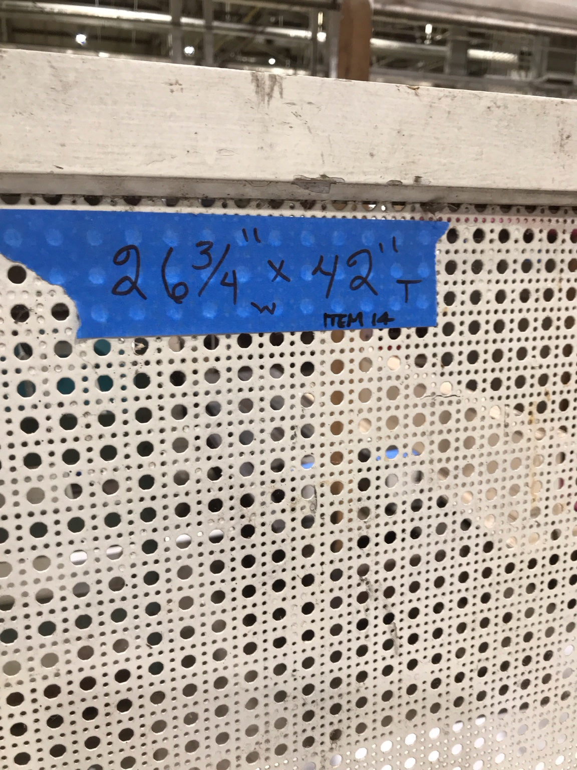 Vintage Metal Mesh Panel