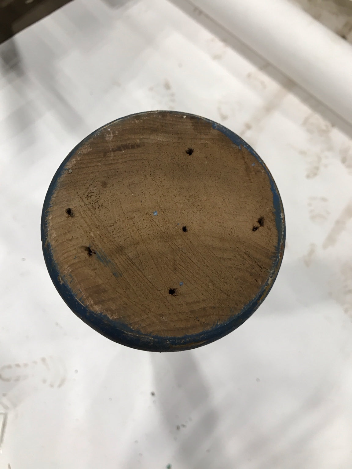 Salvaged Painted Wooden Column