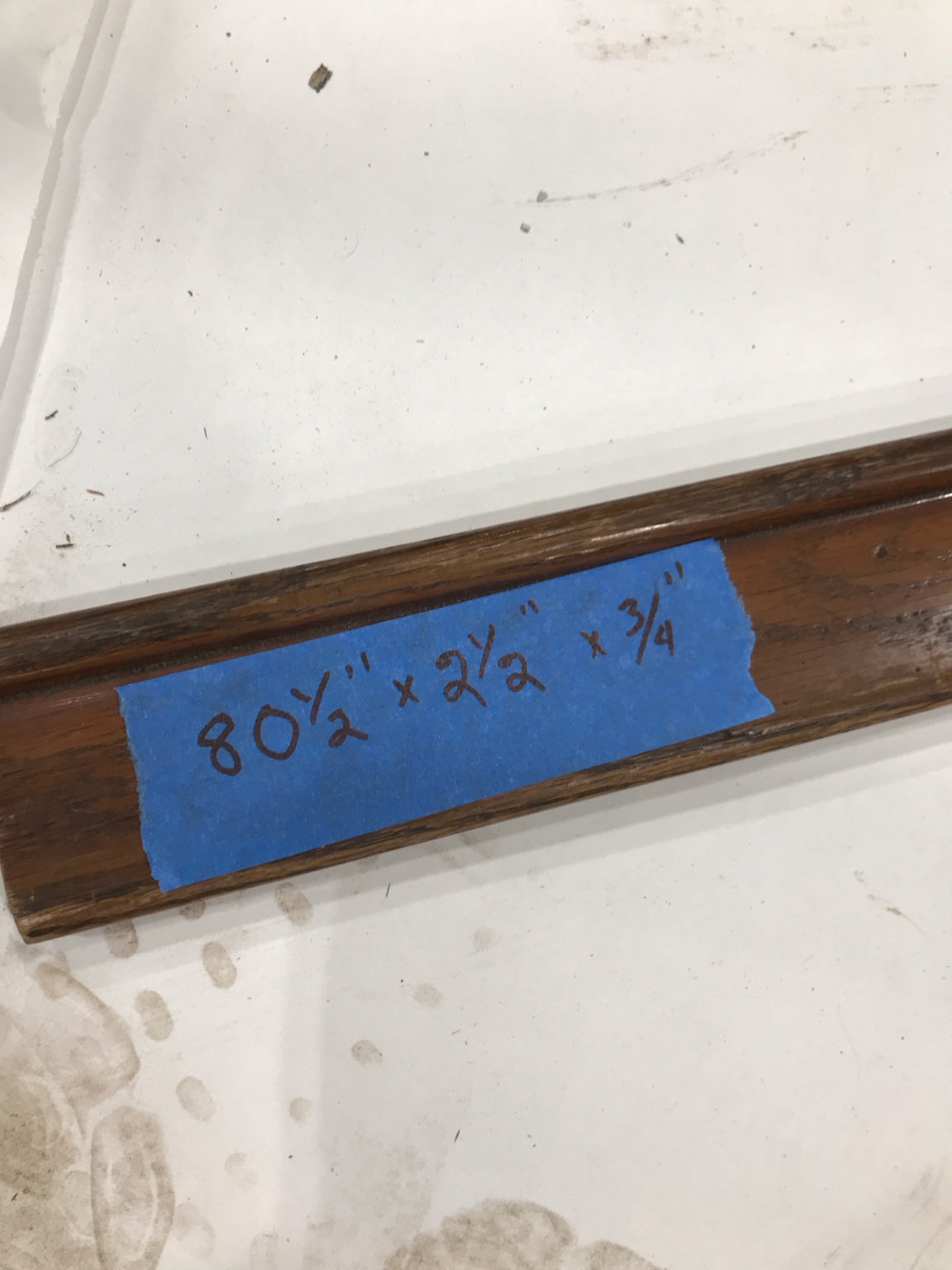 Salvaged Oak Trim Piece
