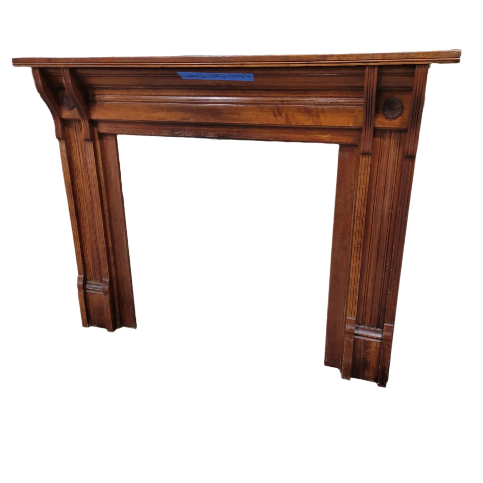 Antique Wooden Fireplace Mantel