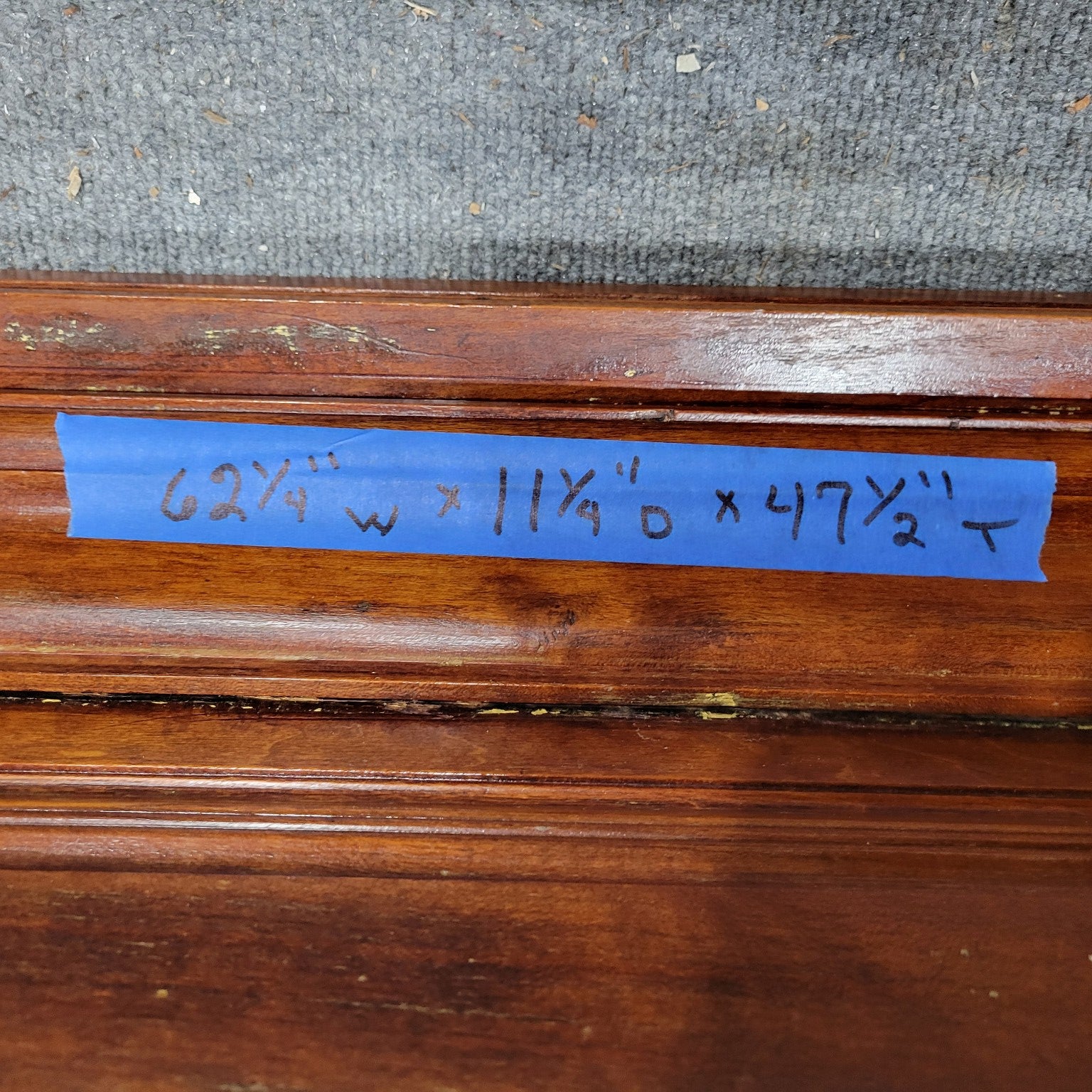 Antique Wooden Fireplace Mantel