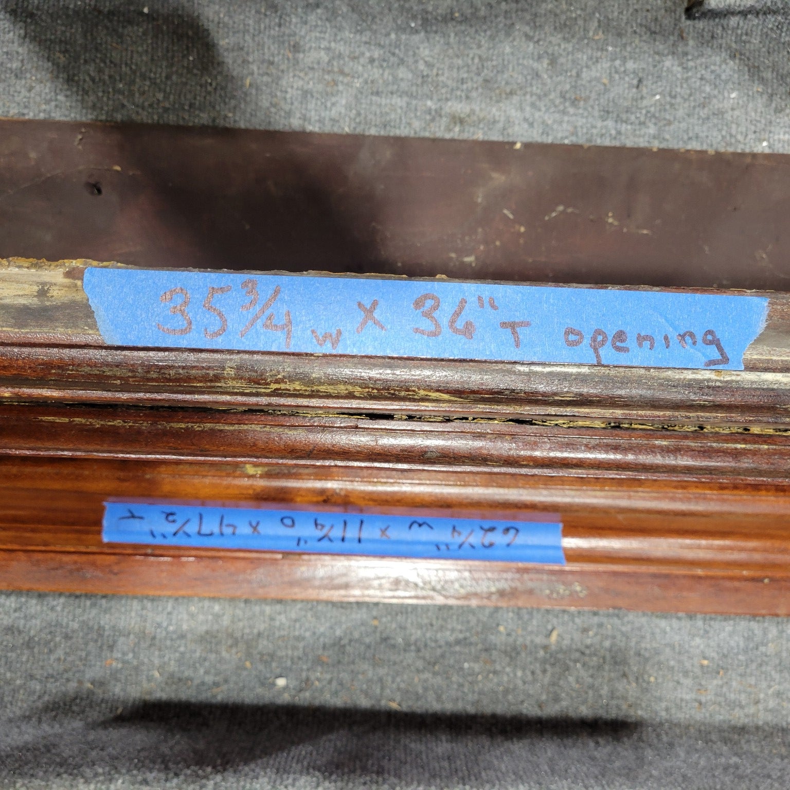 Antique Wooden Fireplace Mantel