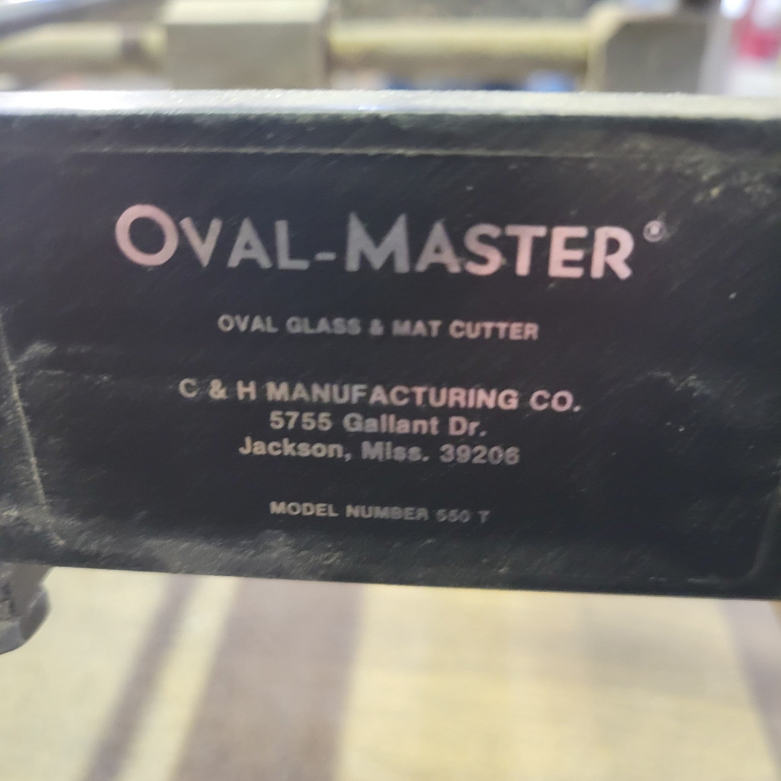 Oval-Master Oval Glass & Mat Cutter