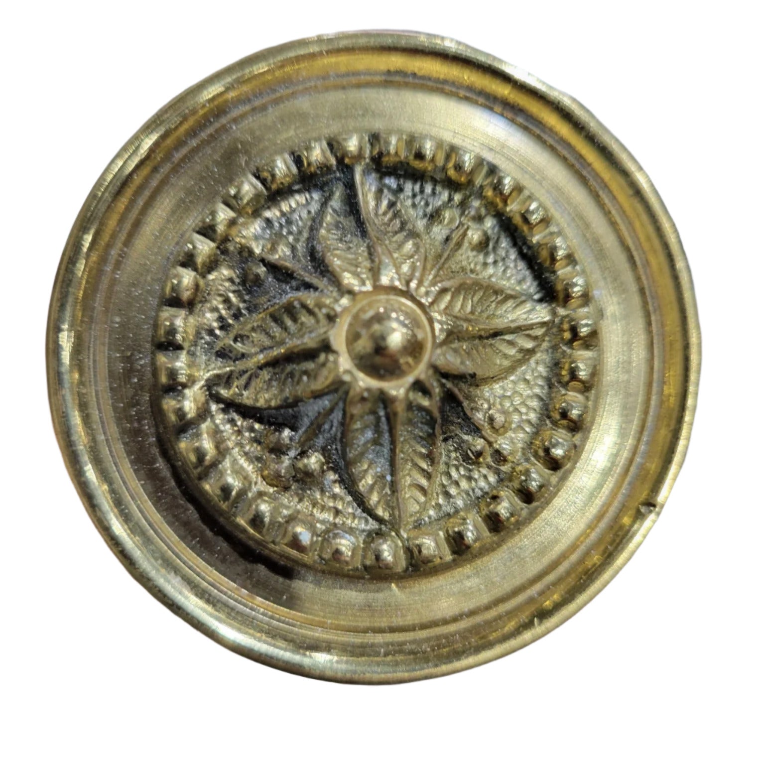 Ornate Brass Door Knob Set