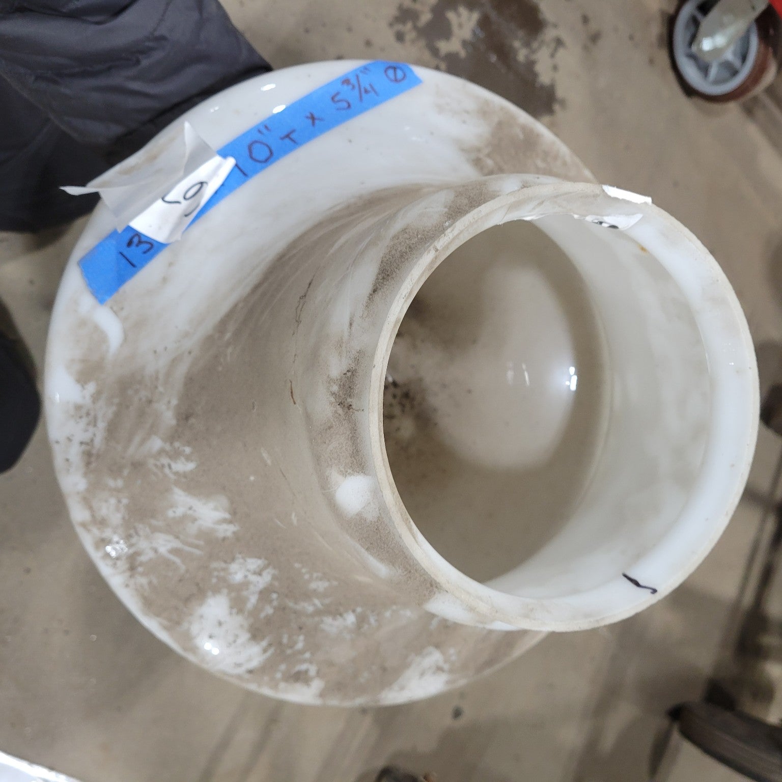 White Porcelain Industrial Light Fixture Shade